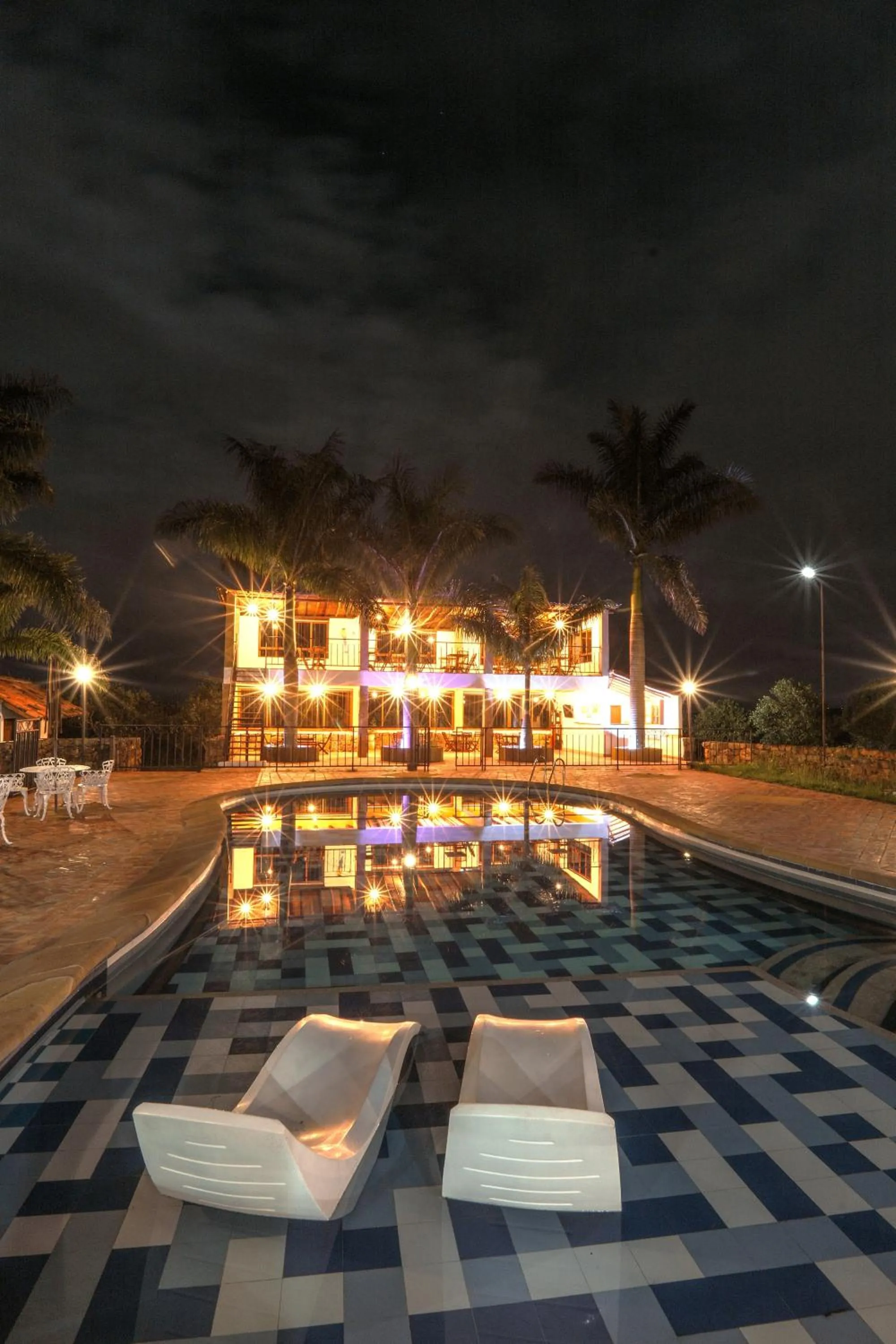 Swimming pool in Hotel Finca Buenos Aires Barichara