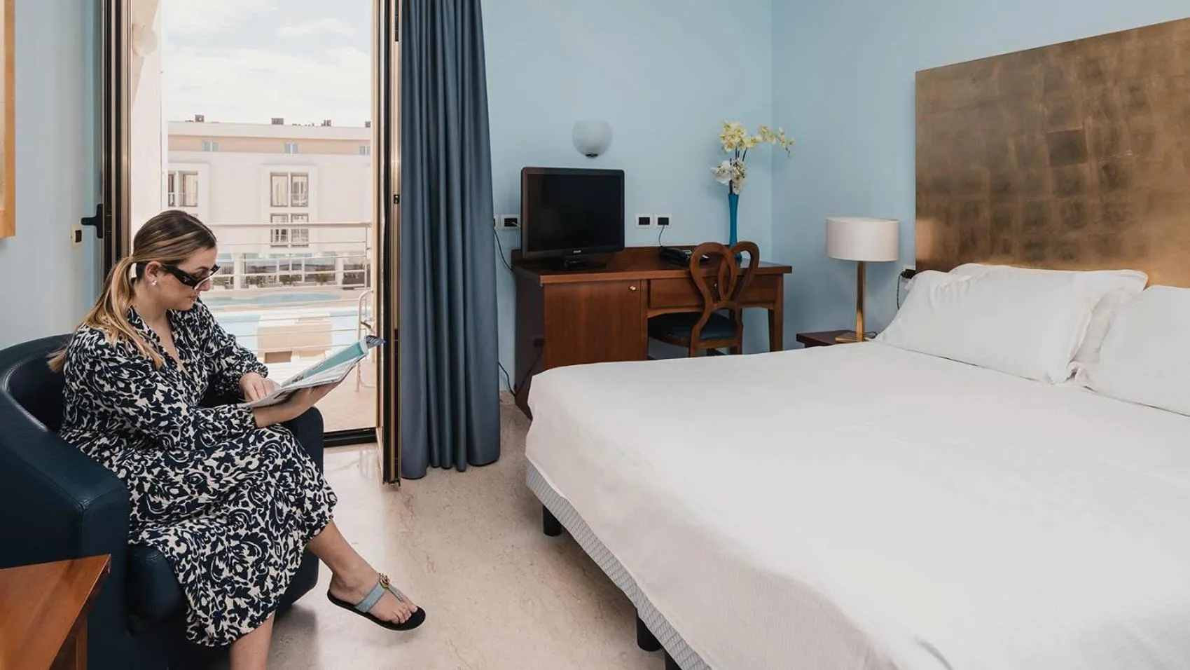 Bedroom, Bed in Hotel Terme Marine Leopoldo II TERME & SPA