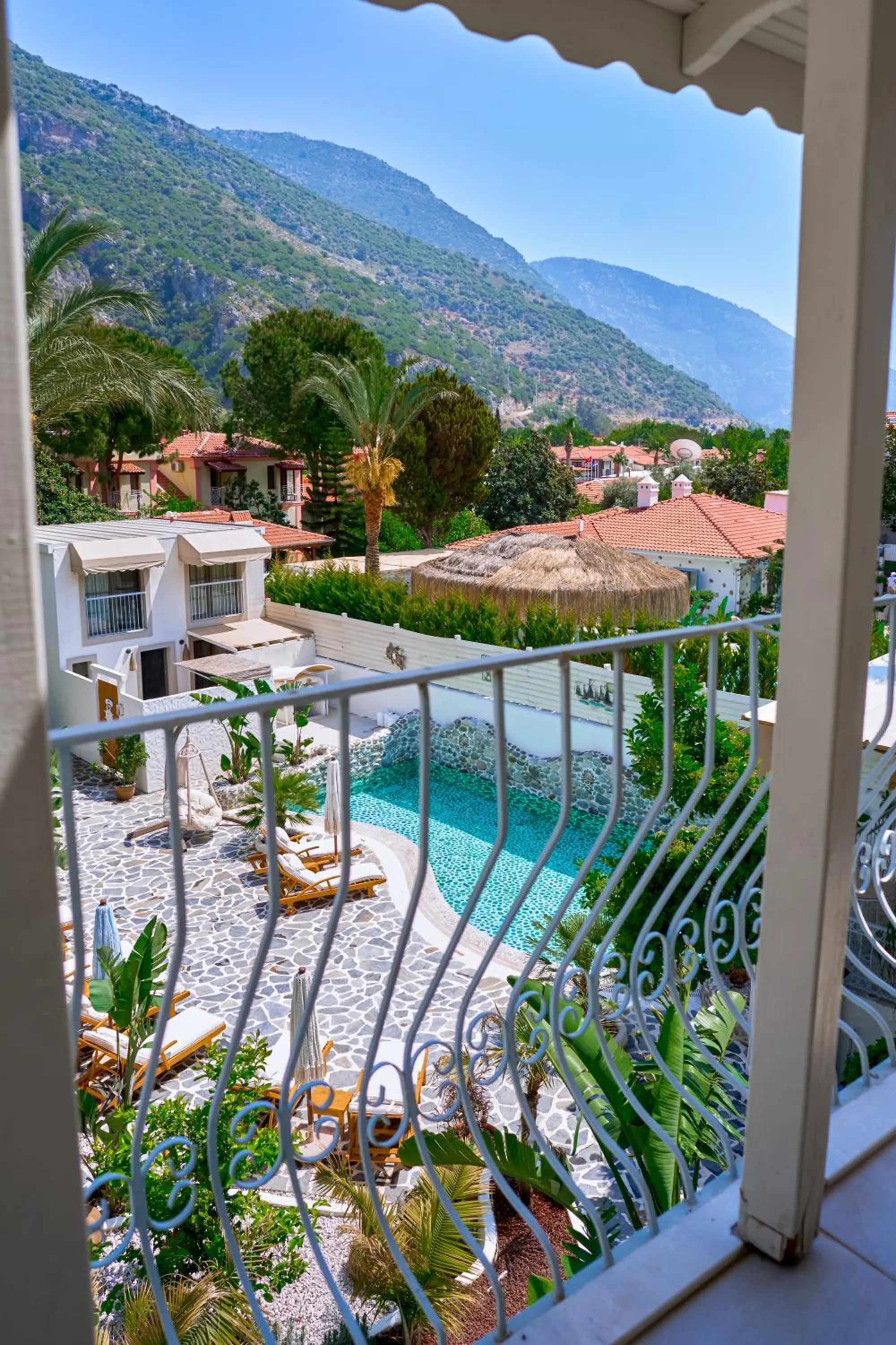 Pool view in Salonika Suites