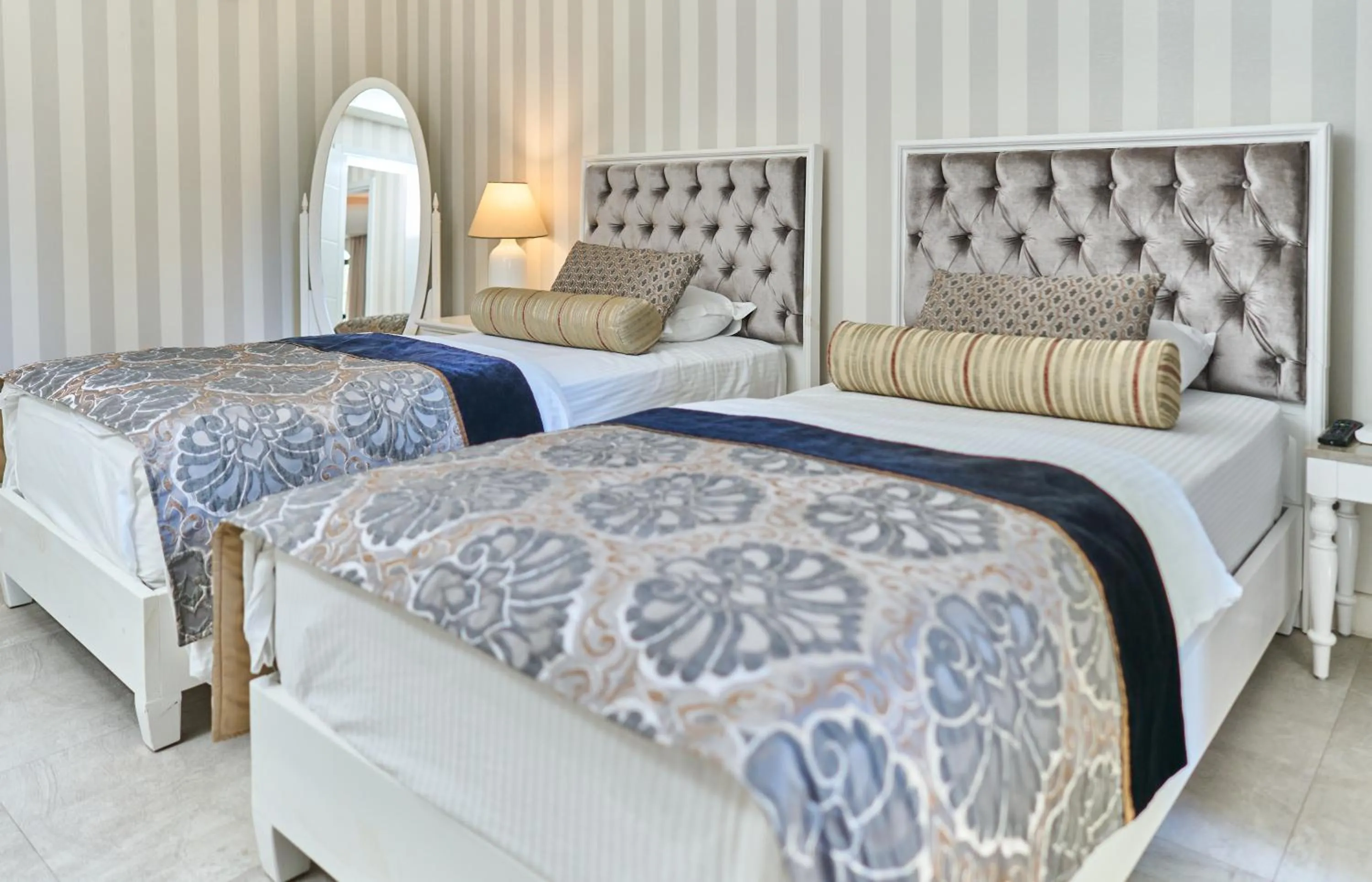 Bed in Salonika Suites