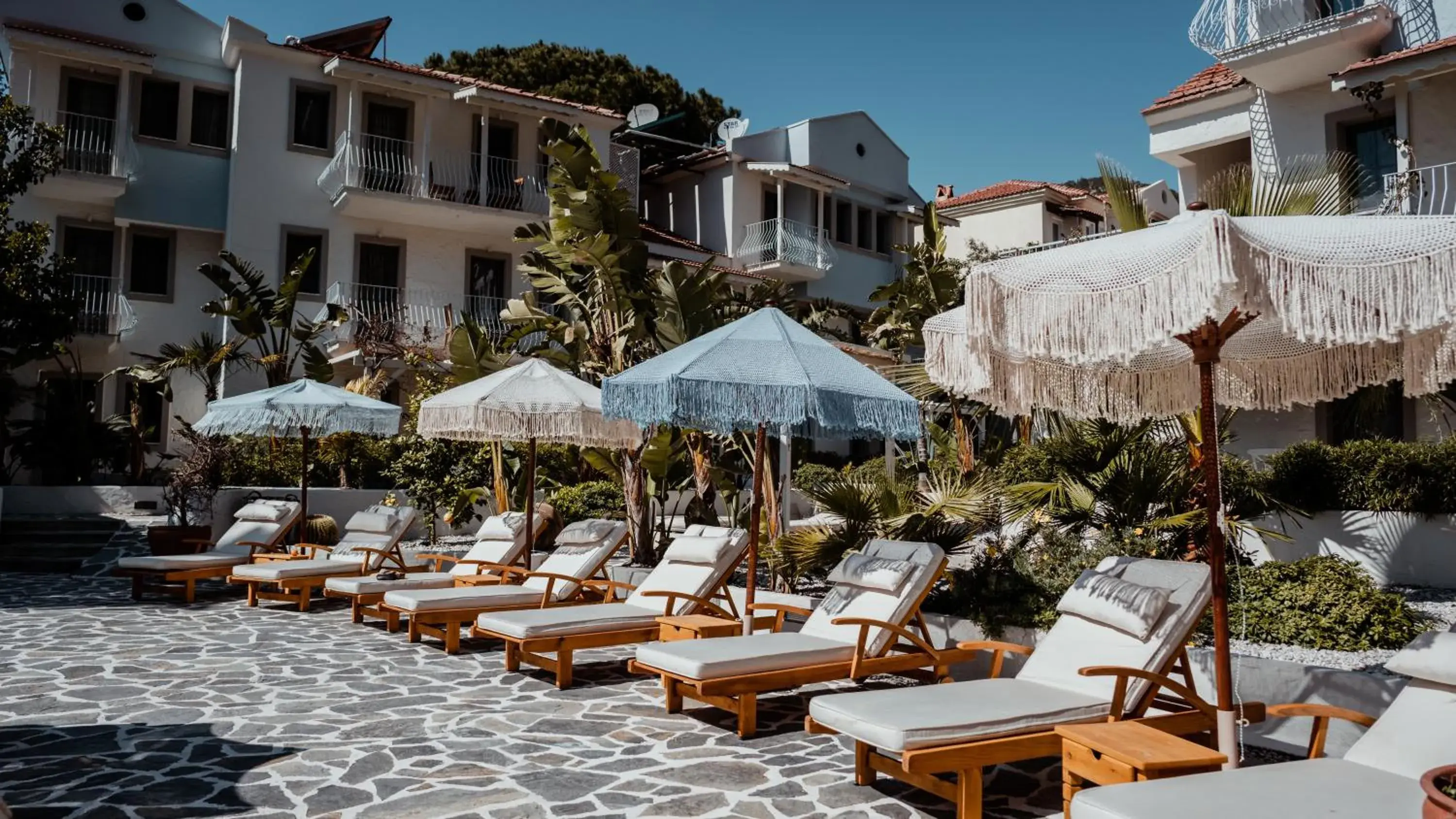 Pool view in Salonika Suites Pool view in Salonika Suites