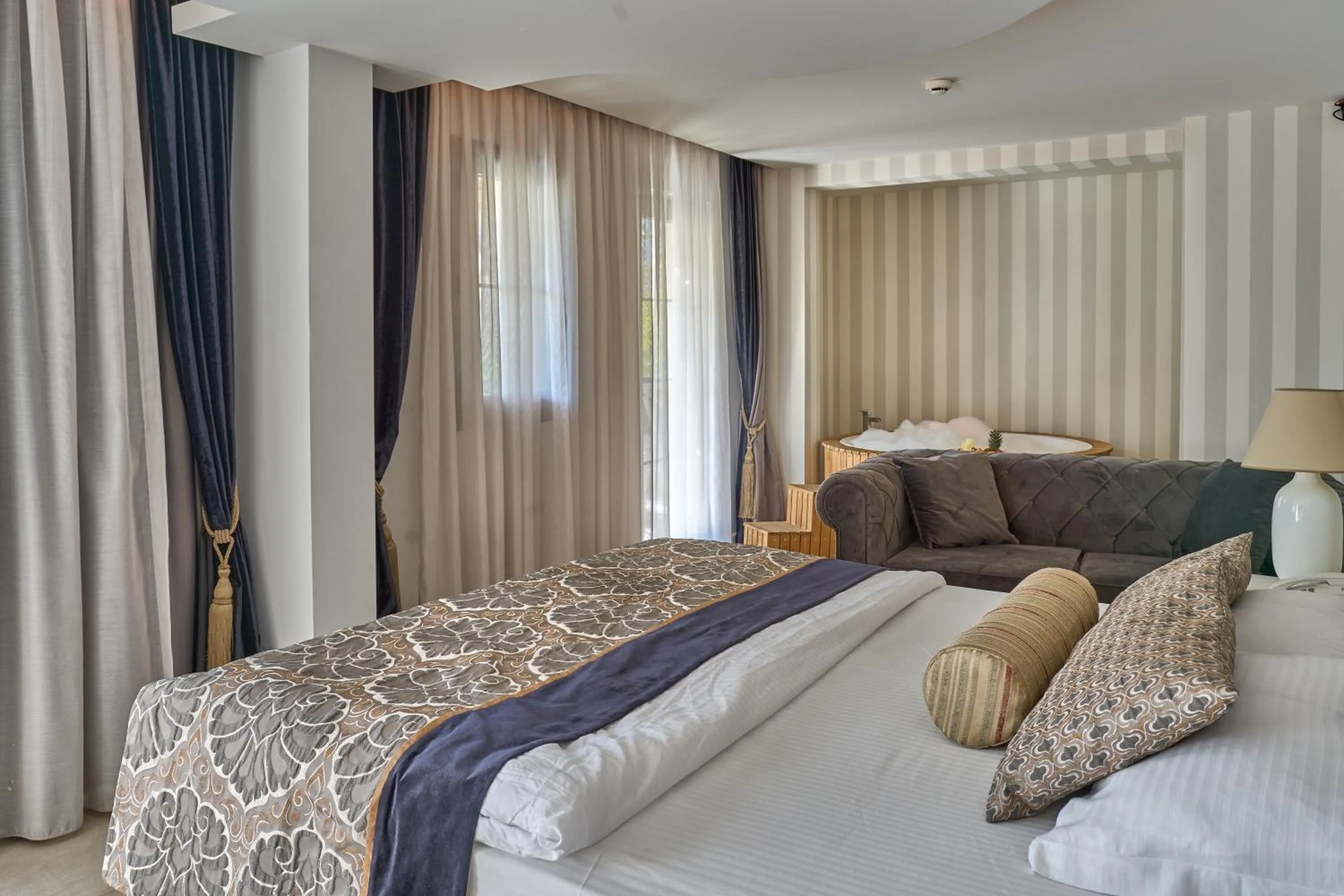 Bed in Salonika Suites