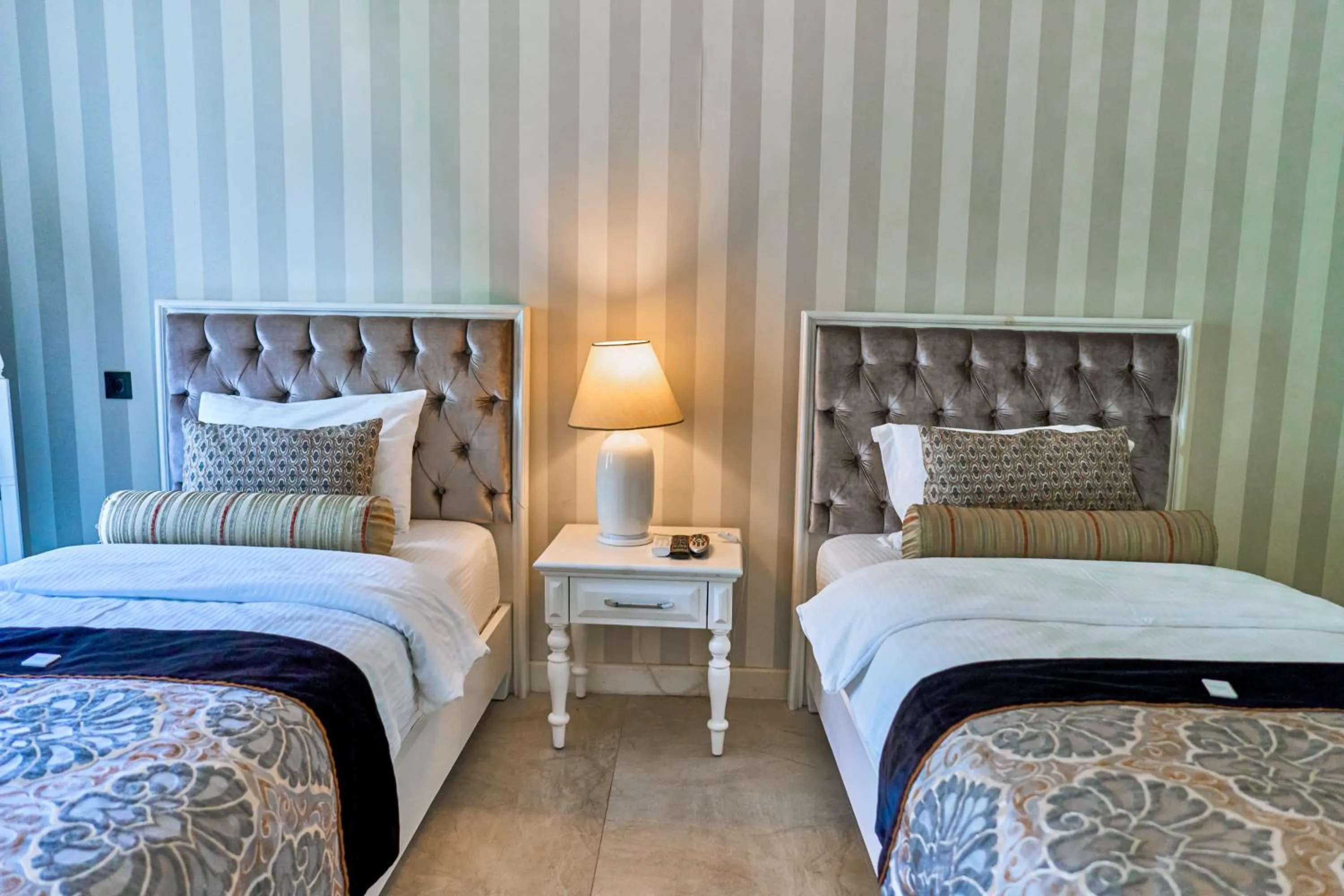 Bed in Salonika Suites