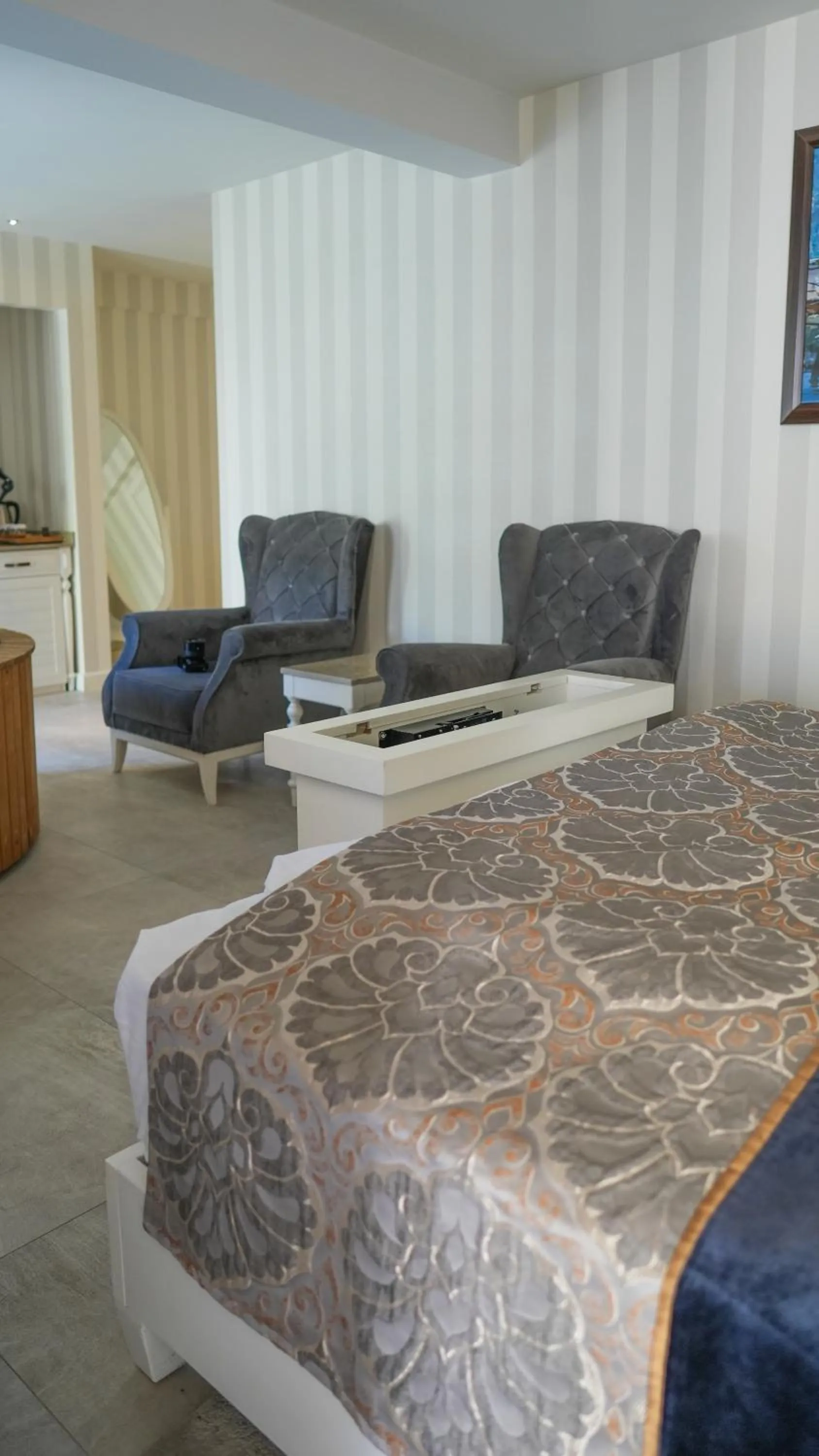 Bed in Salonika Suites