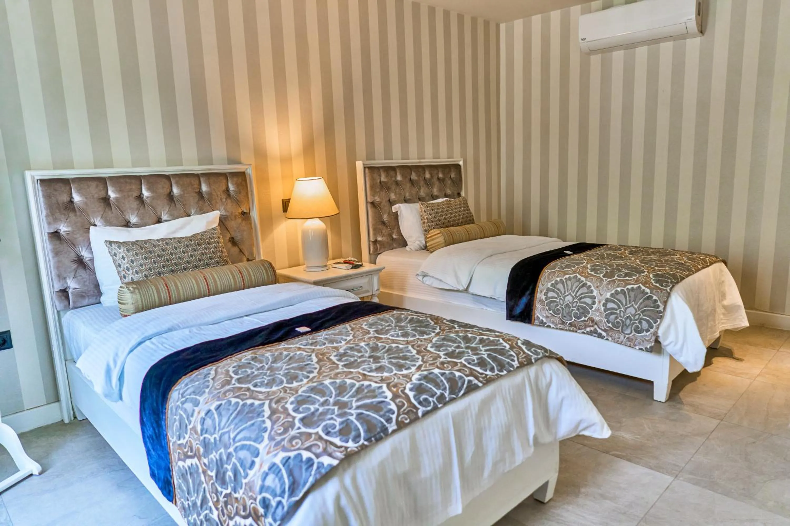 Bed in Salonika Suites