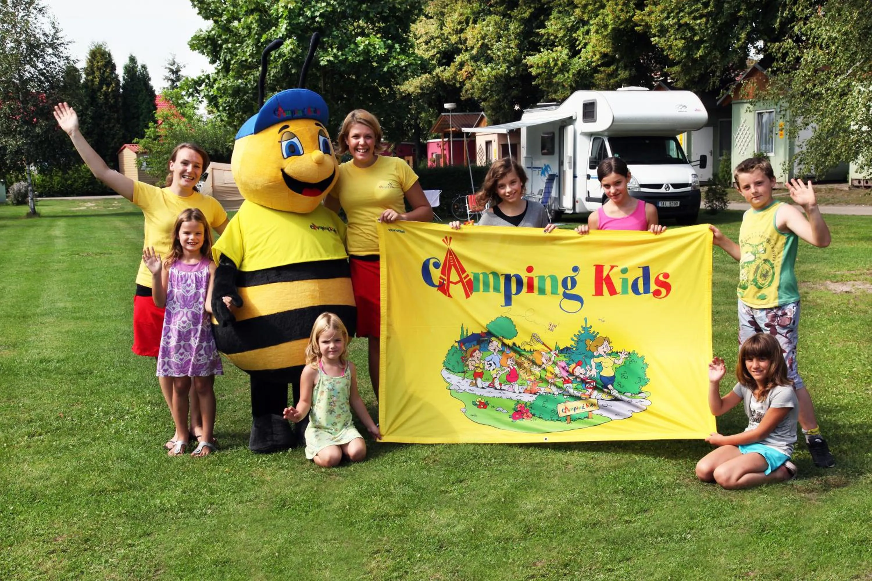 People in Camping Sokol Praha