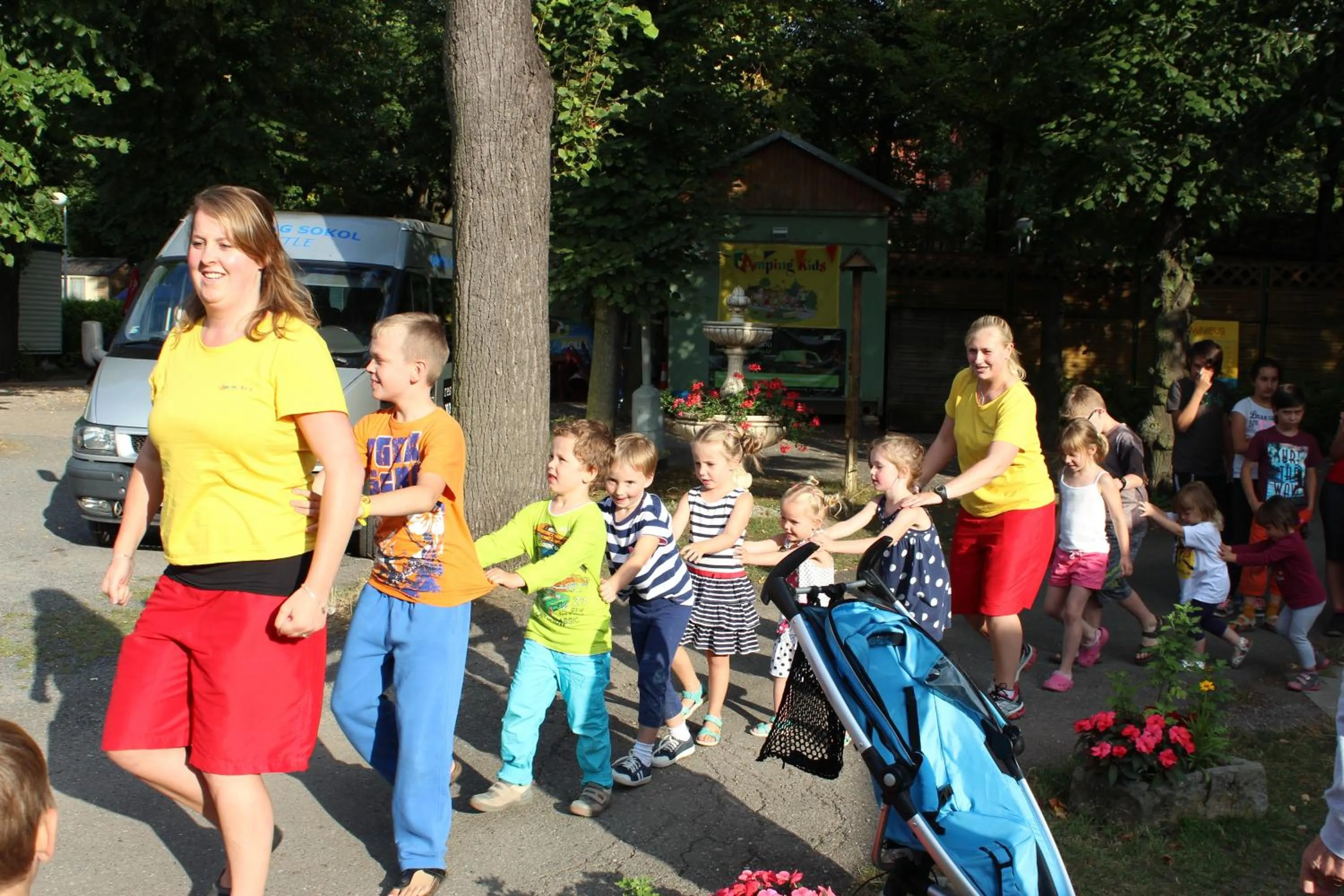 Children play ground in Camping Sokol Praha