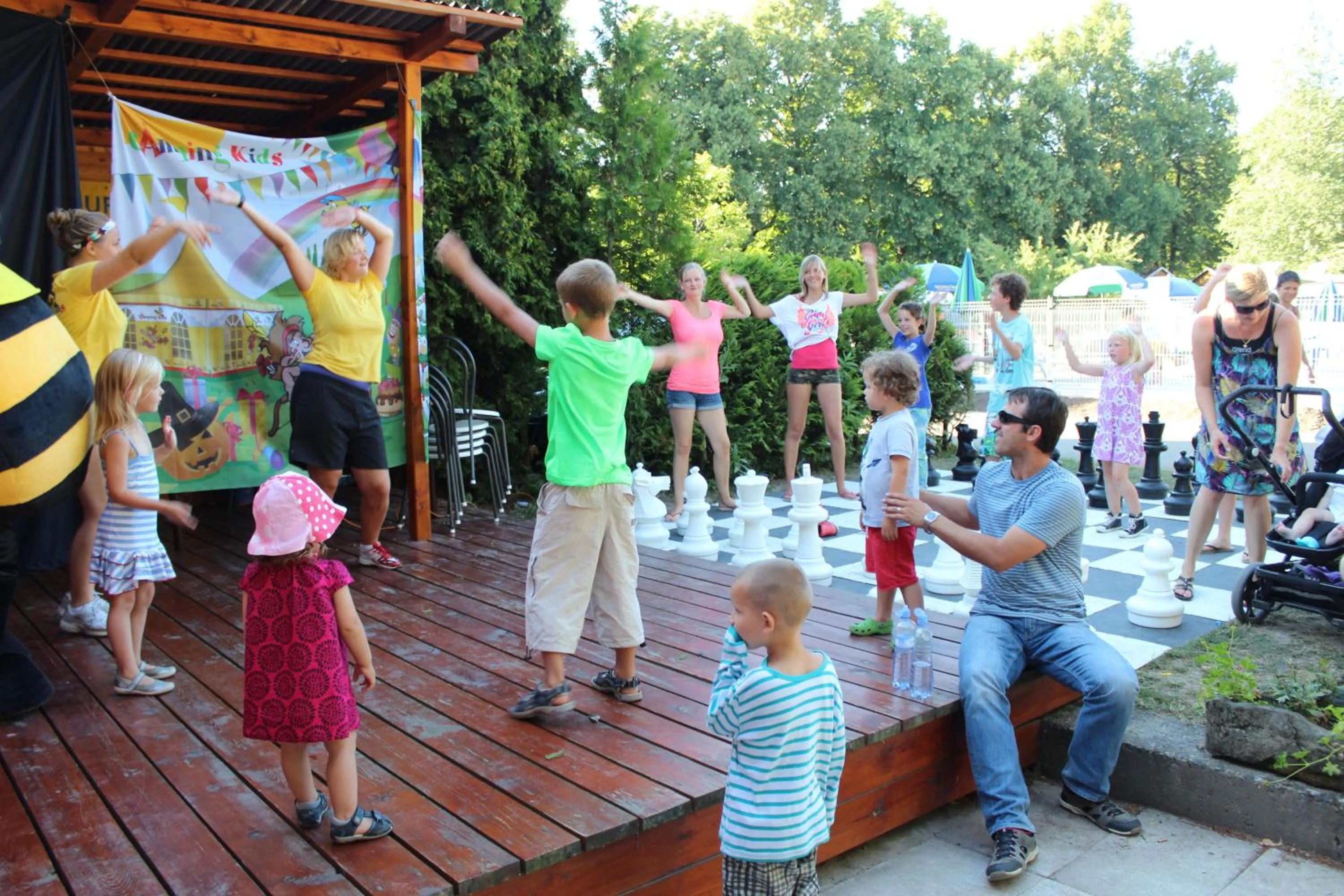 Children play ground in Camping Sokol Praha