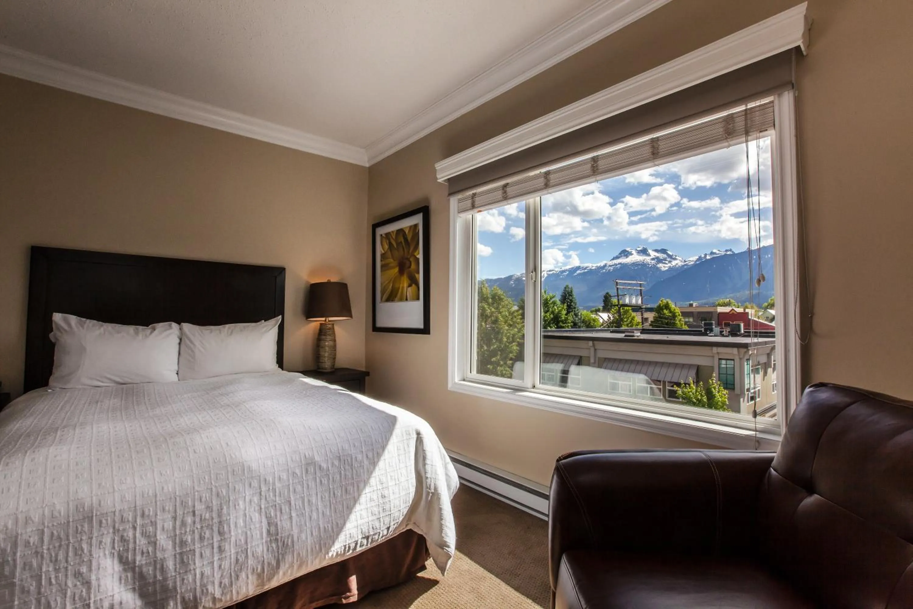 Bed in Regent Hotel Revelstoke