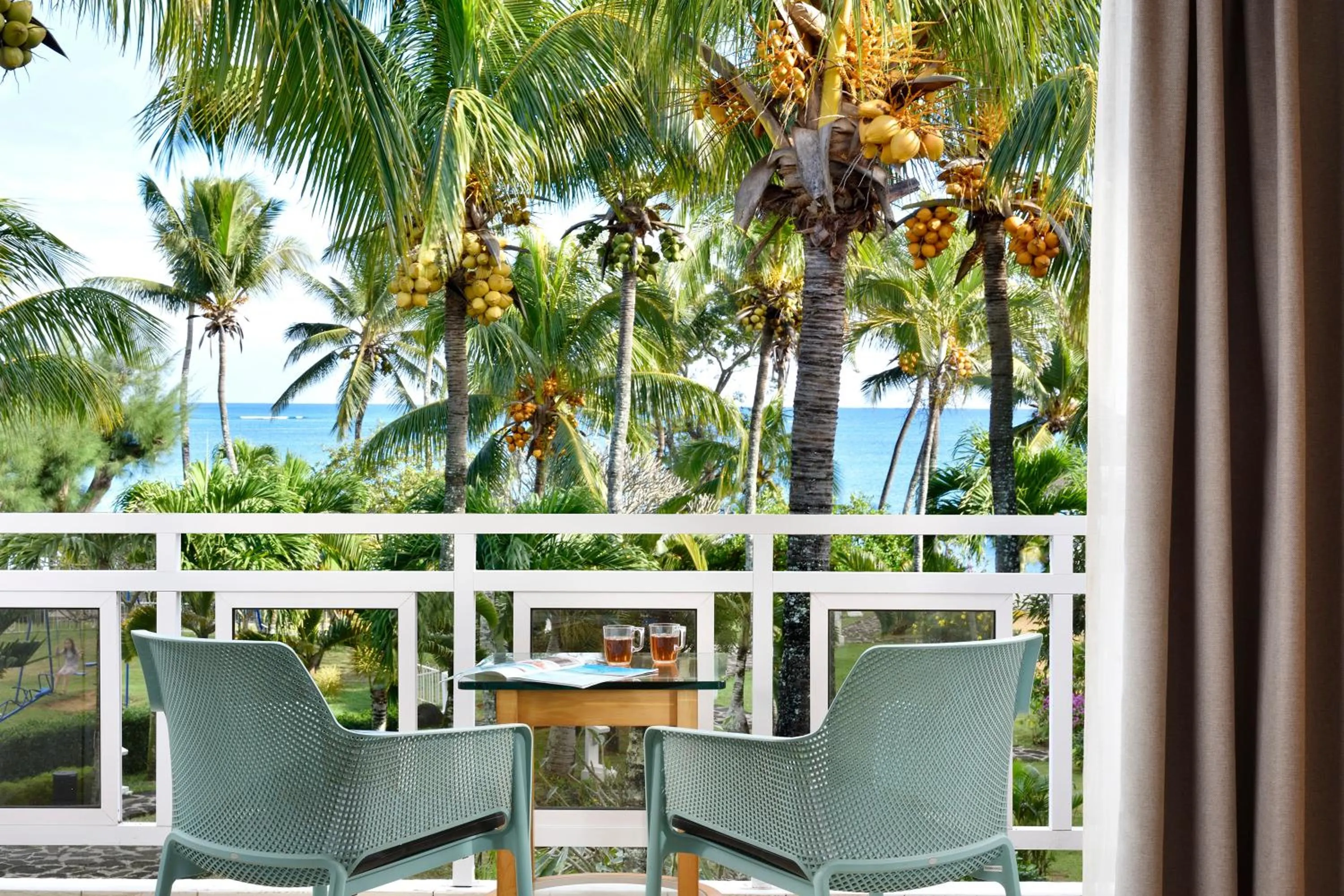 Balcony/Terrace in Coral Azur Beach Resort Mont Choisy