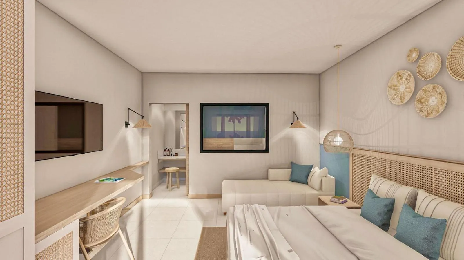 Bed in Coral Azur Beach Resort Mont Choisy