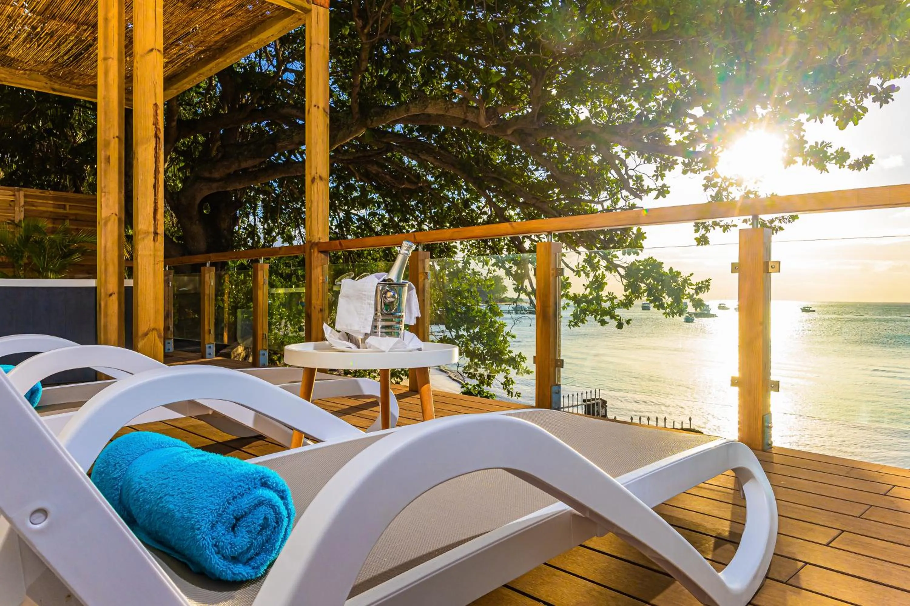 Balcony/Terrace in Coral Azur Beach Resort Mont Choisy