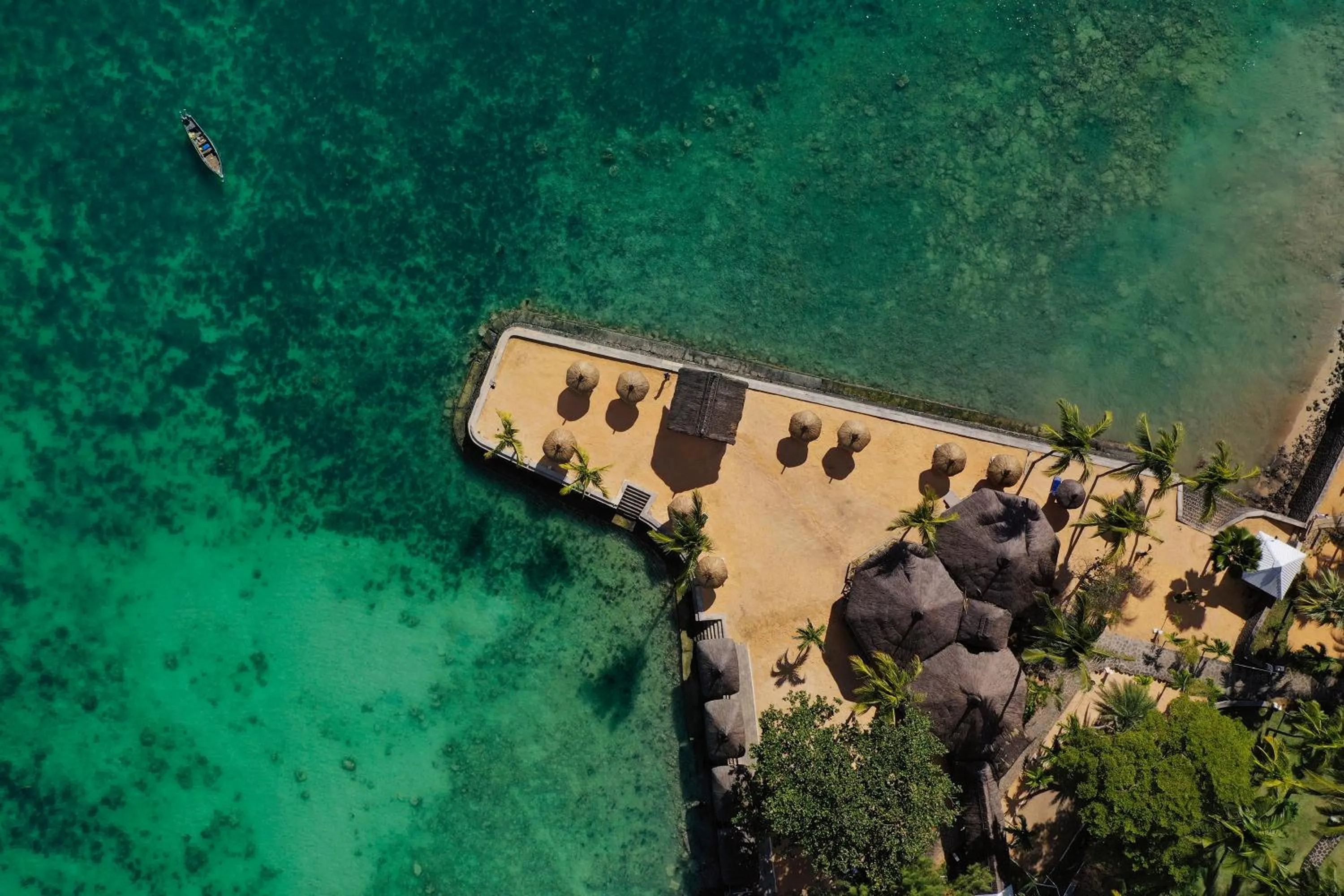 Bird's eye view in Coral Azur Beach Resort Mont Choisy