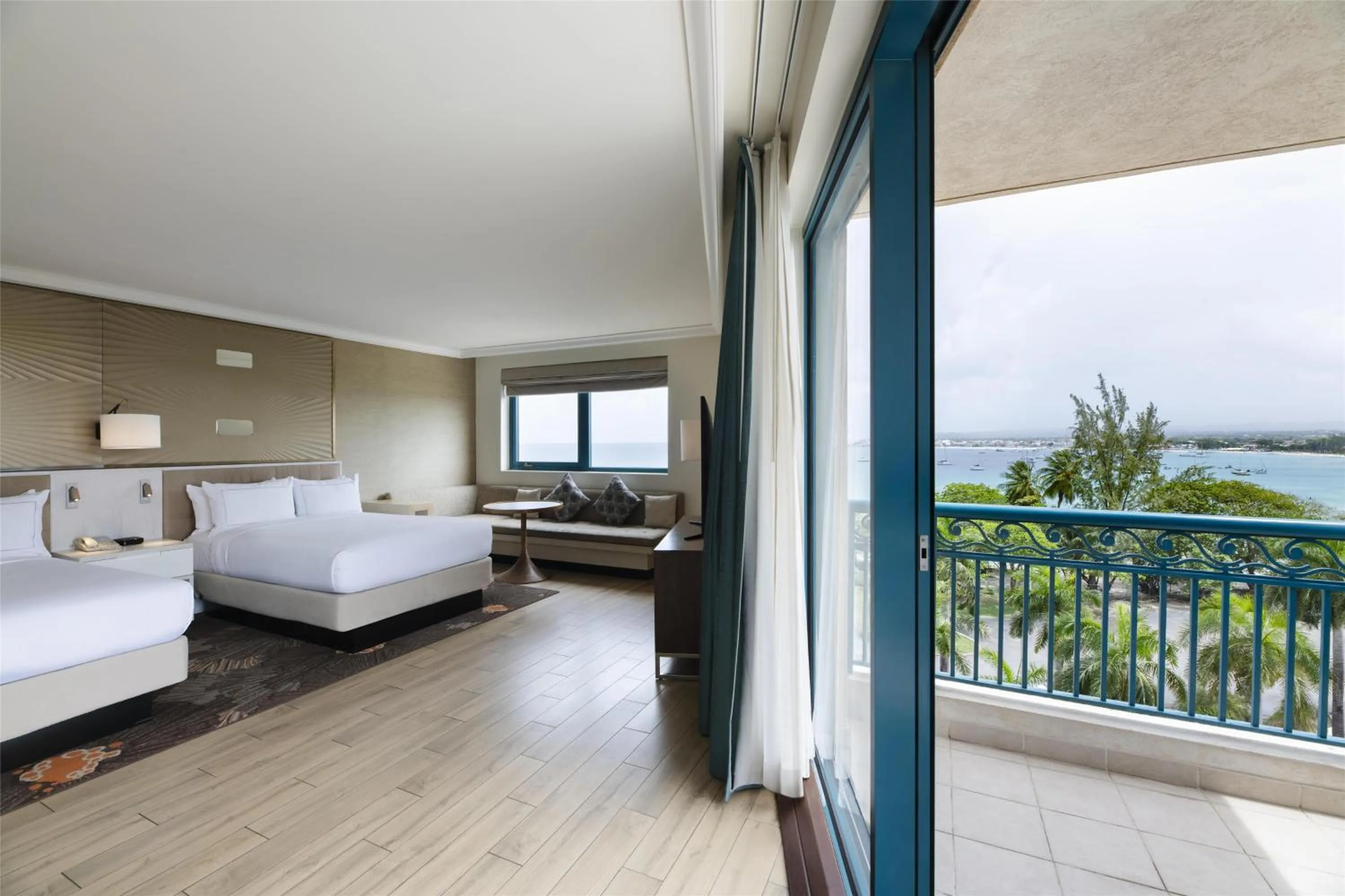 View (from property/room), Bed in Hilton Barbados Resort