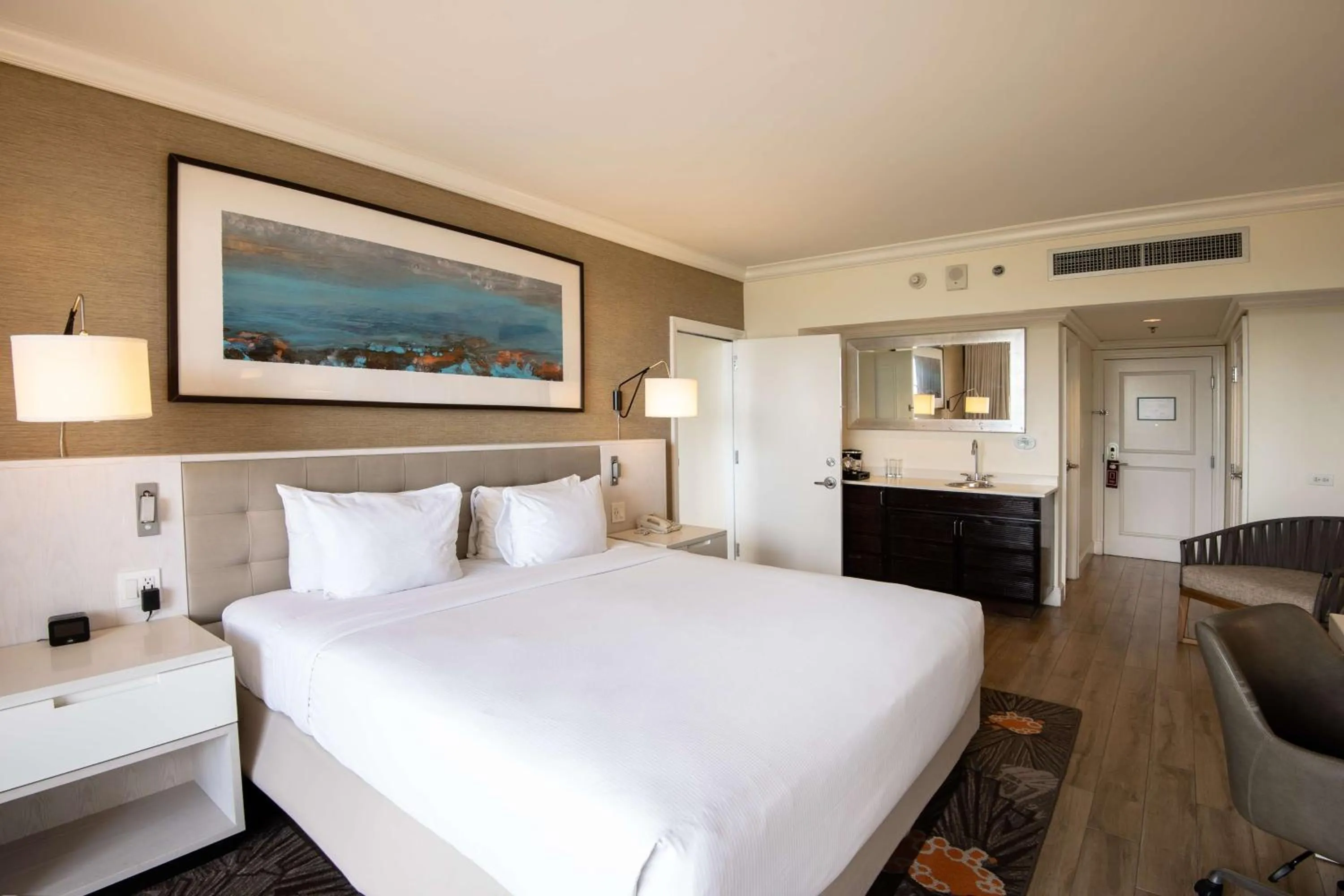 Bed in Hilton Barbados Resort