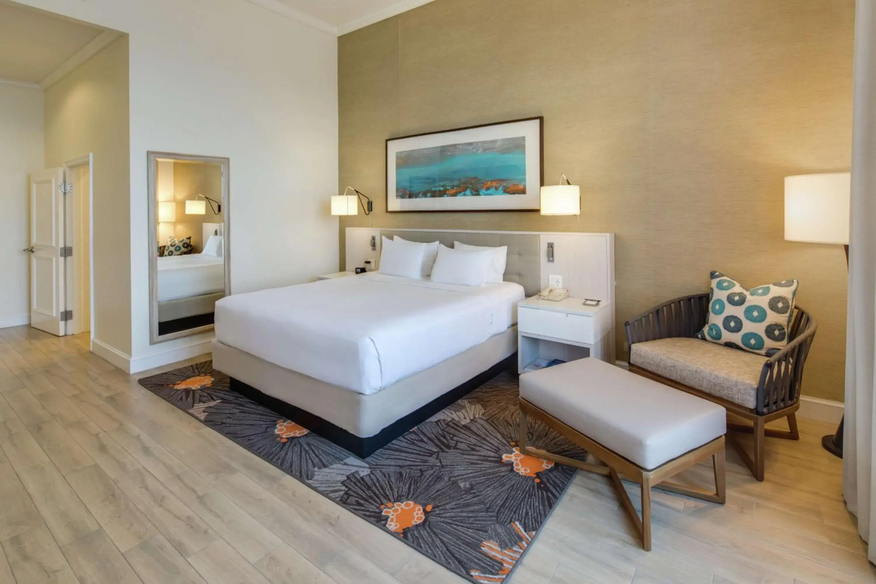 Bed in Hilton Barbados Resort Bed in Hilton Barbados Resort