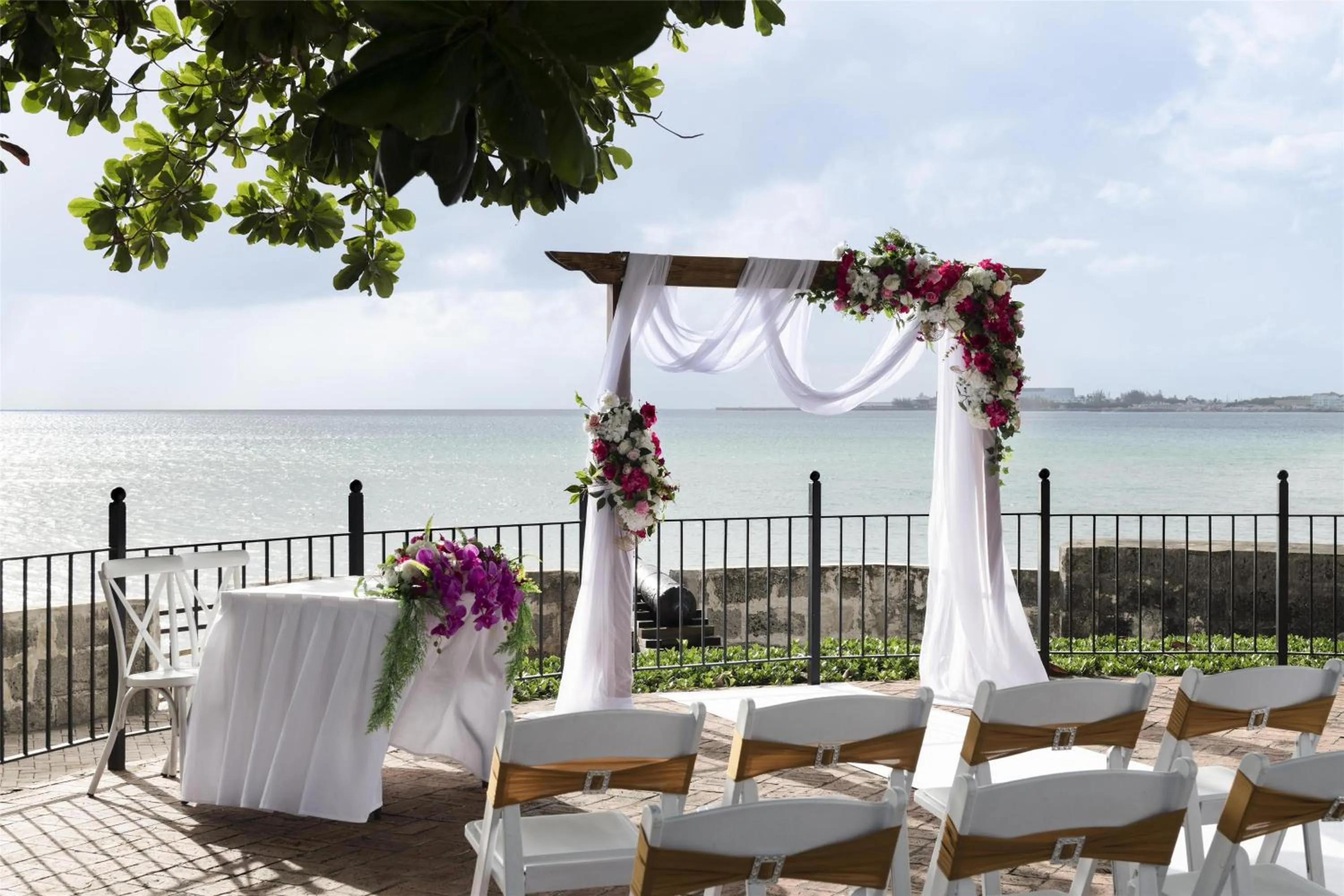 Patio in Hilton Barbados Resort