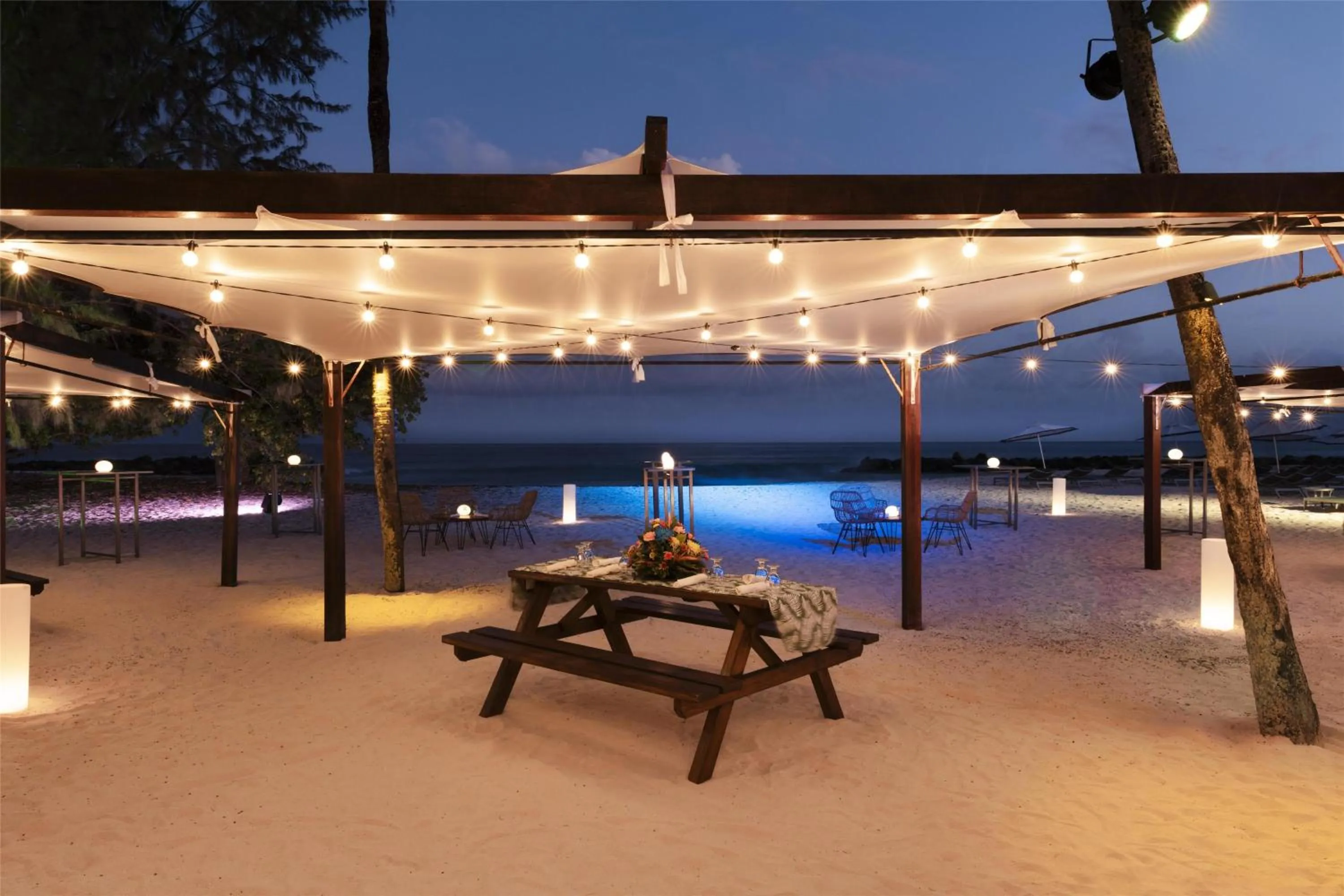 Patio in Hilton Barbados Resort