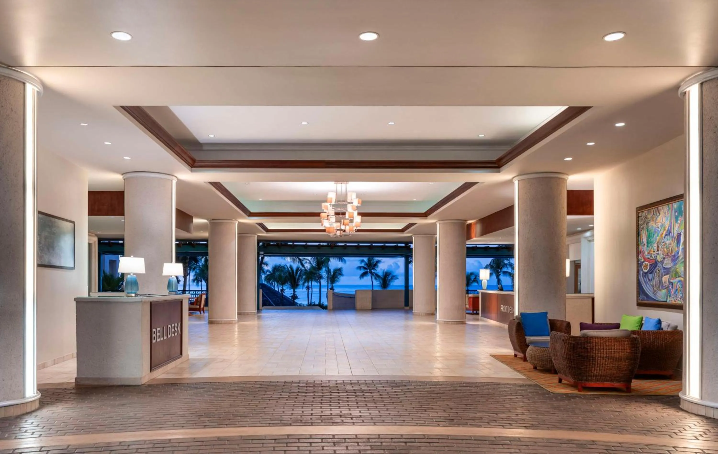 Lobby or reception in Hilton Barbados Resort
