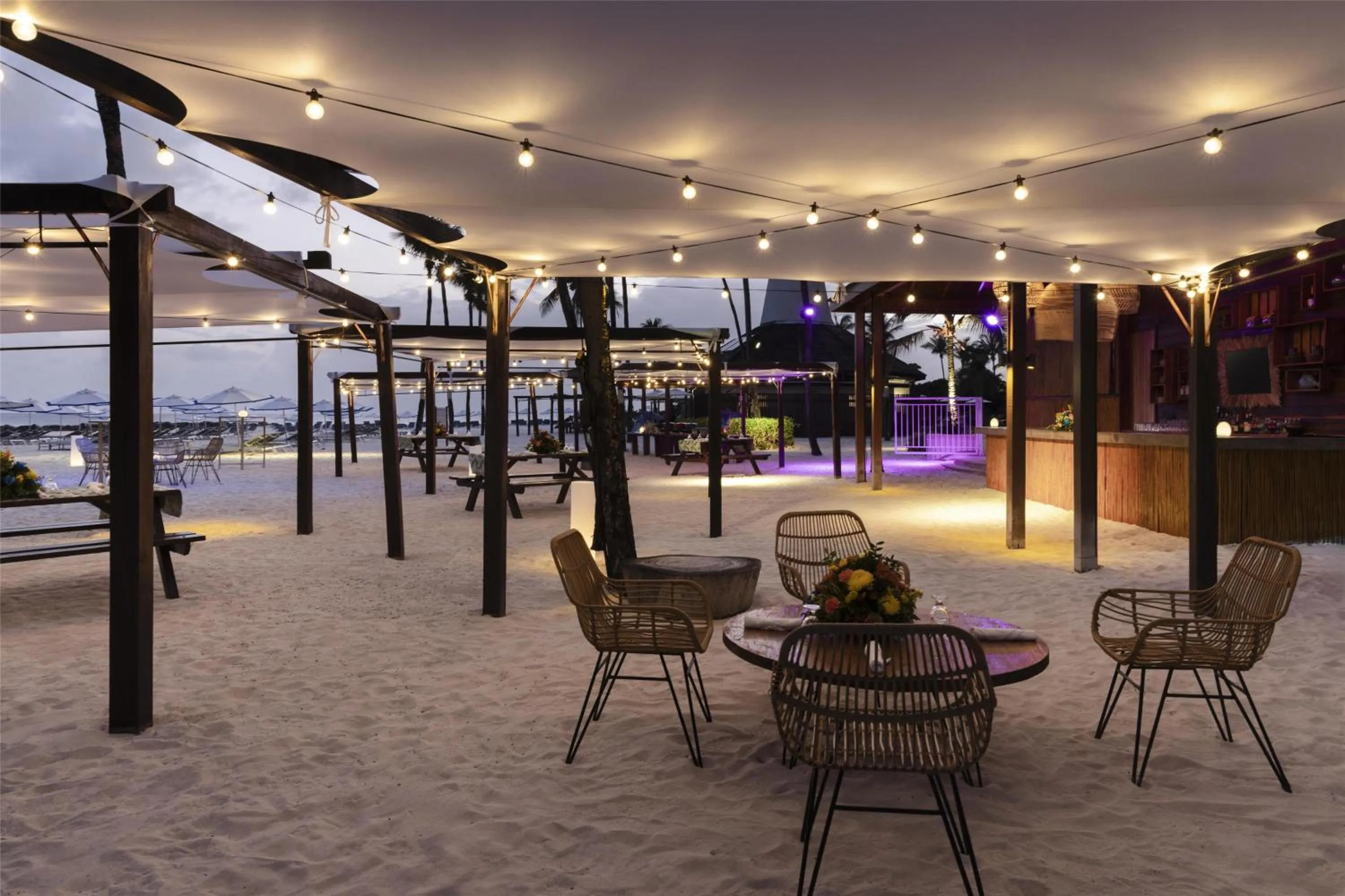 Patio in Hilton Barbados Resort