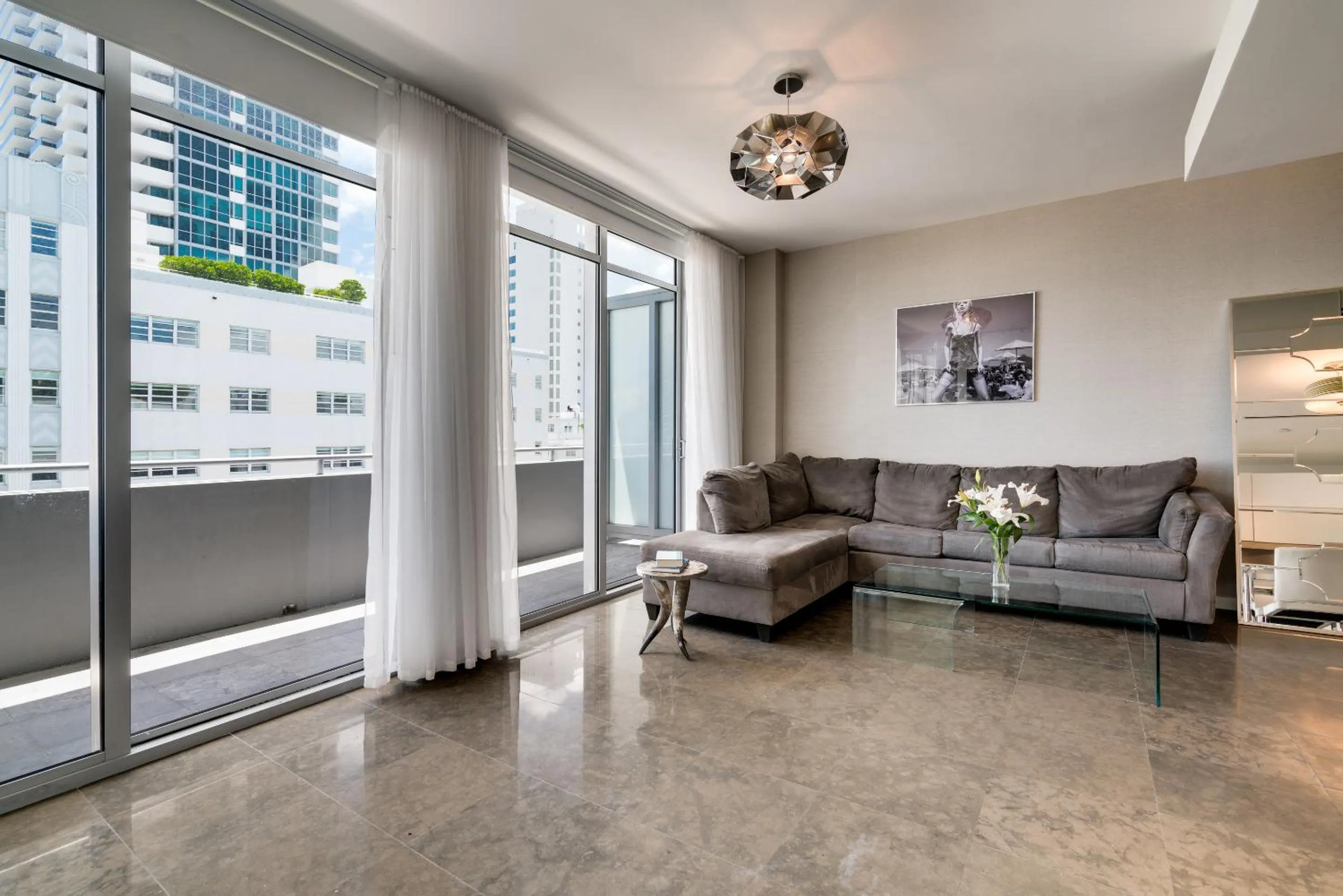 Living room in Boulan South Beach