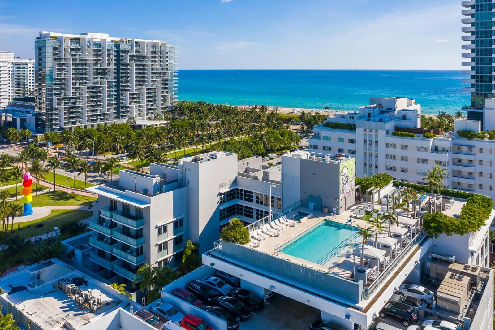 Bird's eye view in Boulan South Beach
