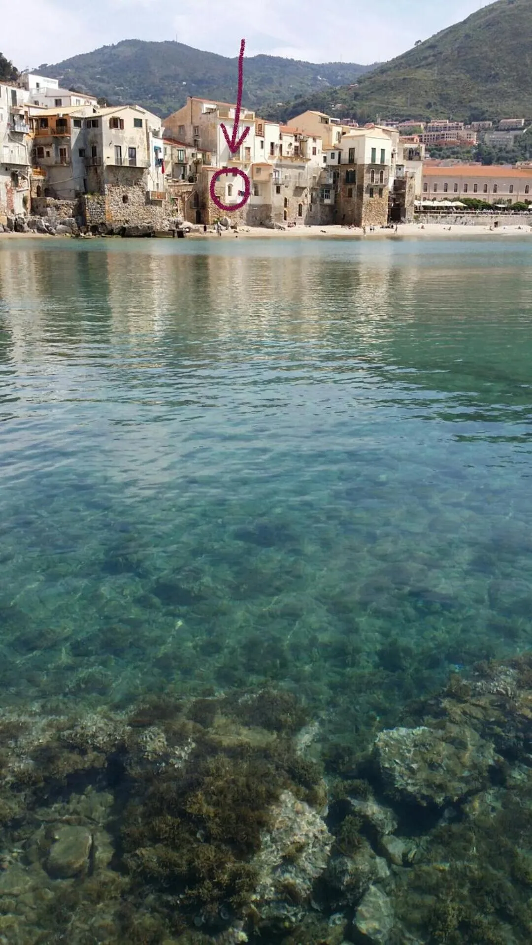 Balcone sulla spiaggia