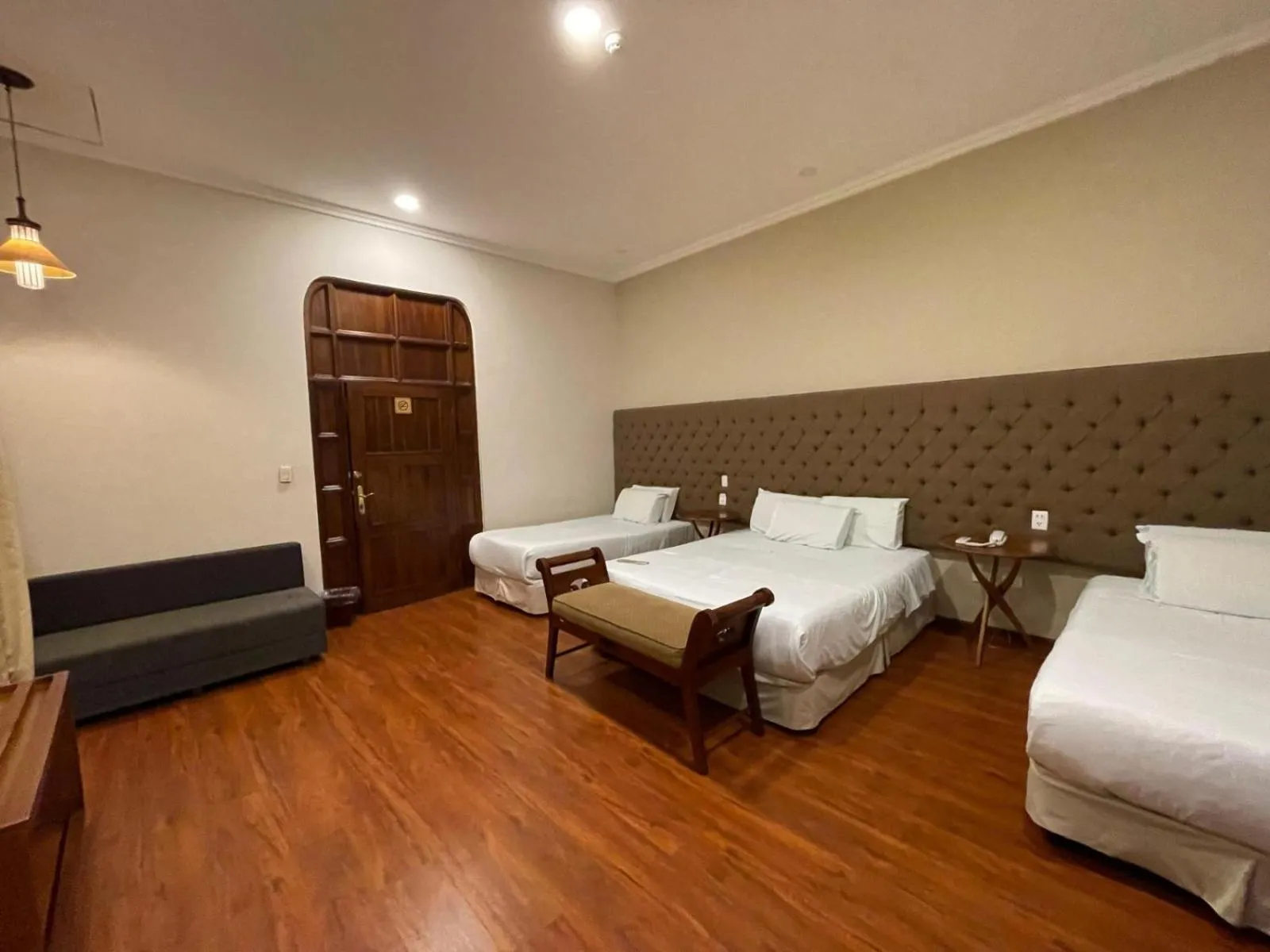 Bed in Hotel Carvallo