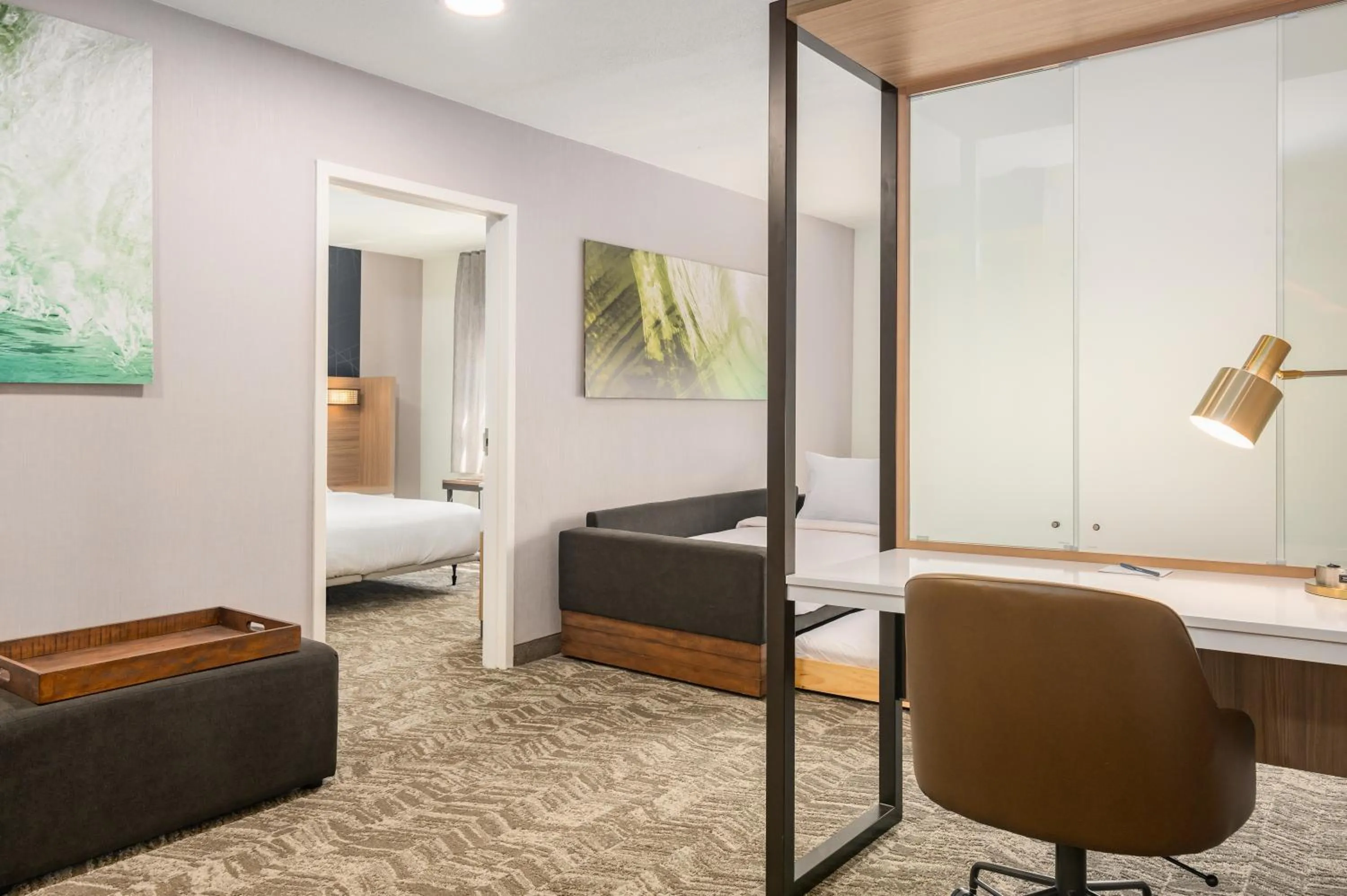 Photo of the whole room, Bed in SpringHill Suites by Marriott Freeport Brunswick