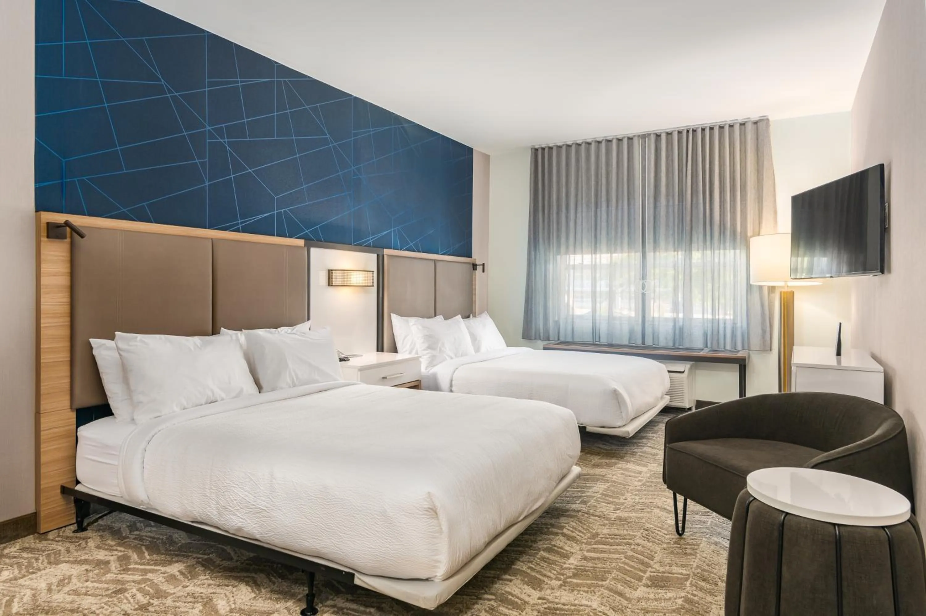 Bedroom, Bed in SpringHill Suites by Marriott Freeport Brunswick