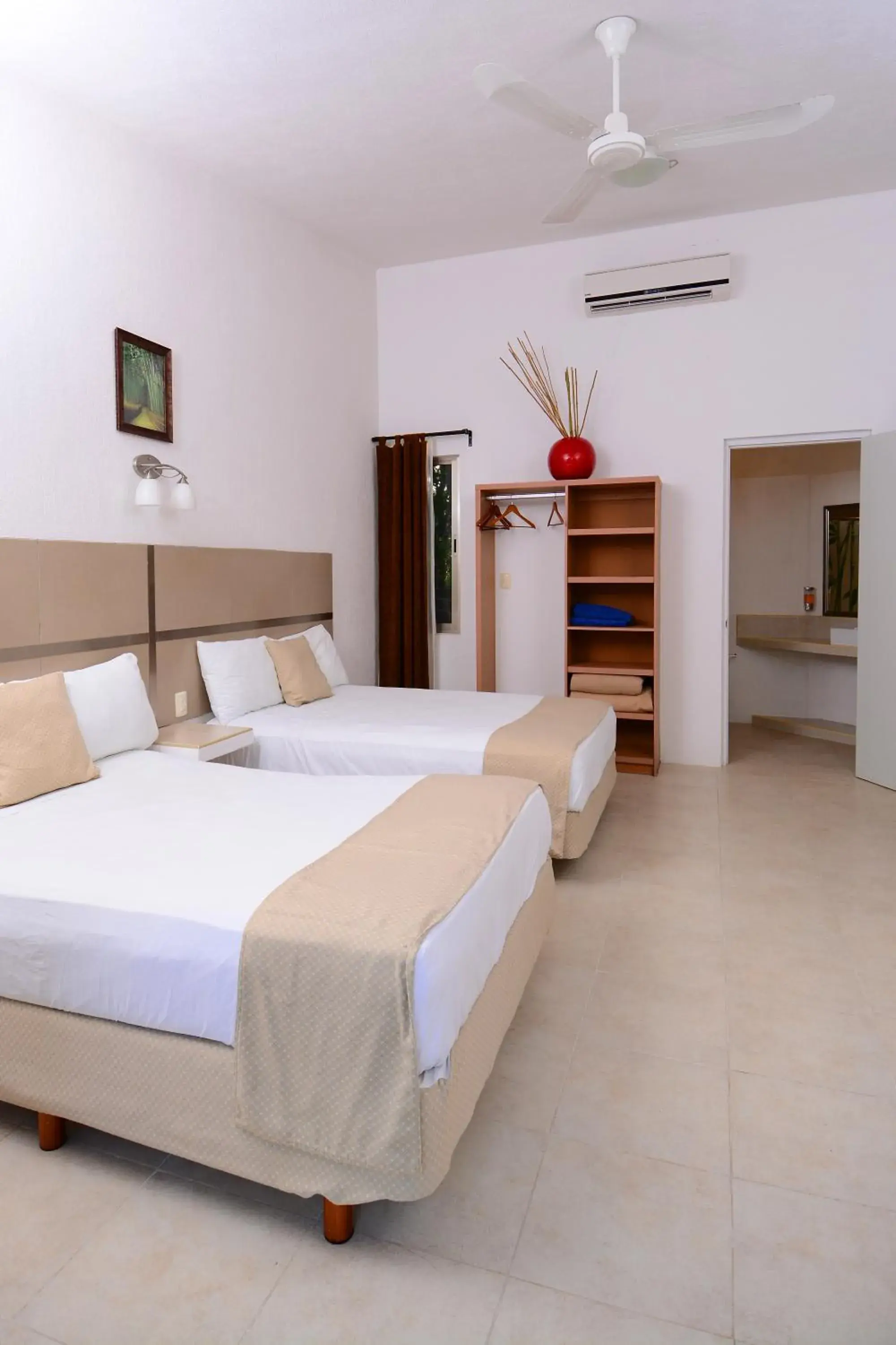 Bed in Hotel Villas Bambu