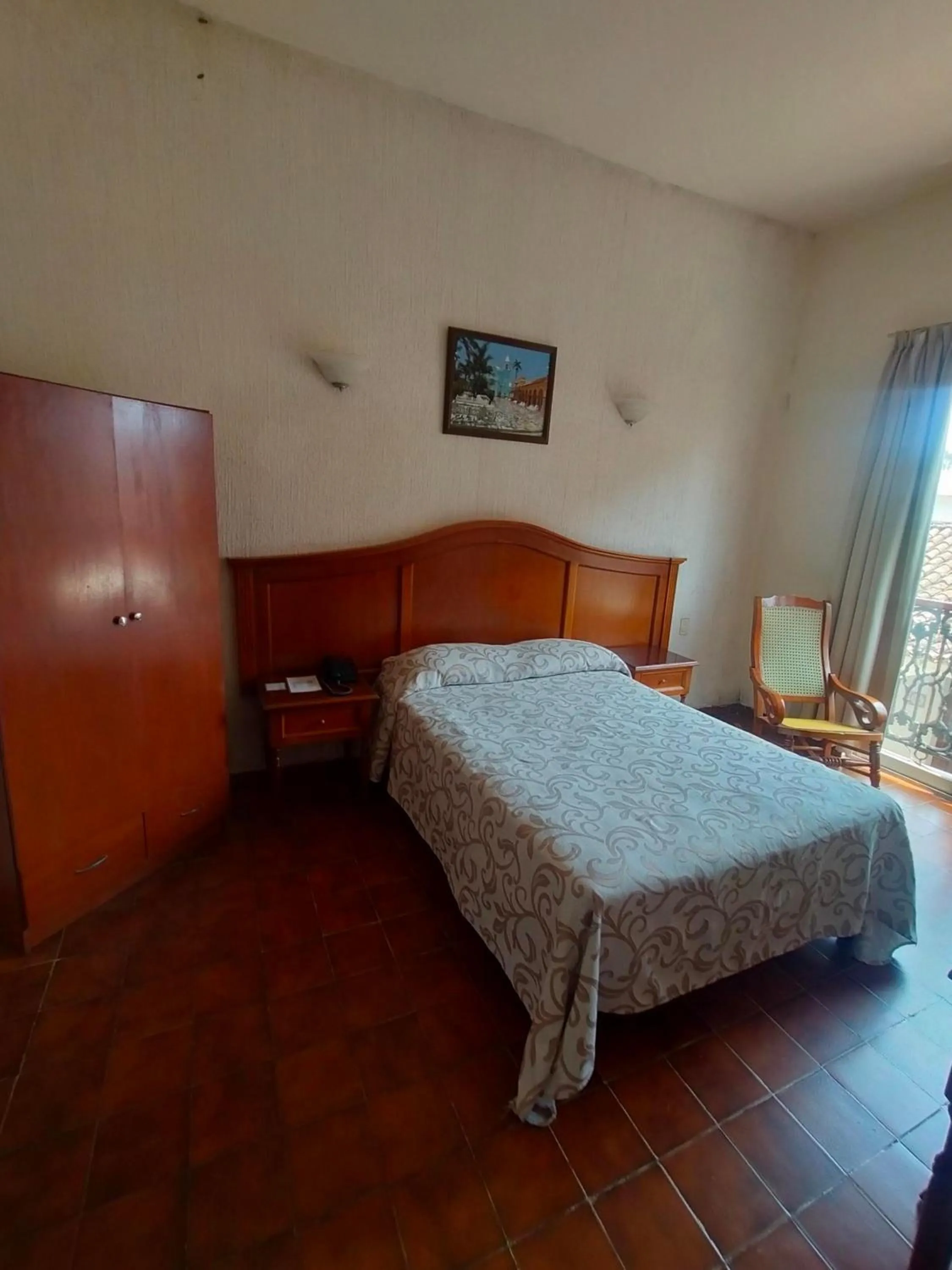 Bed in Hotel Posada Doña Lala