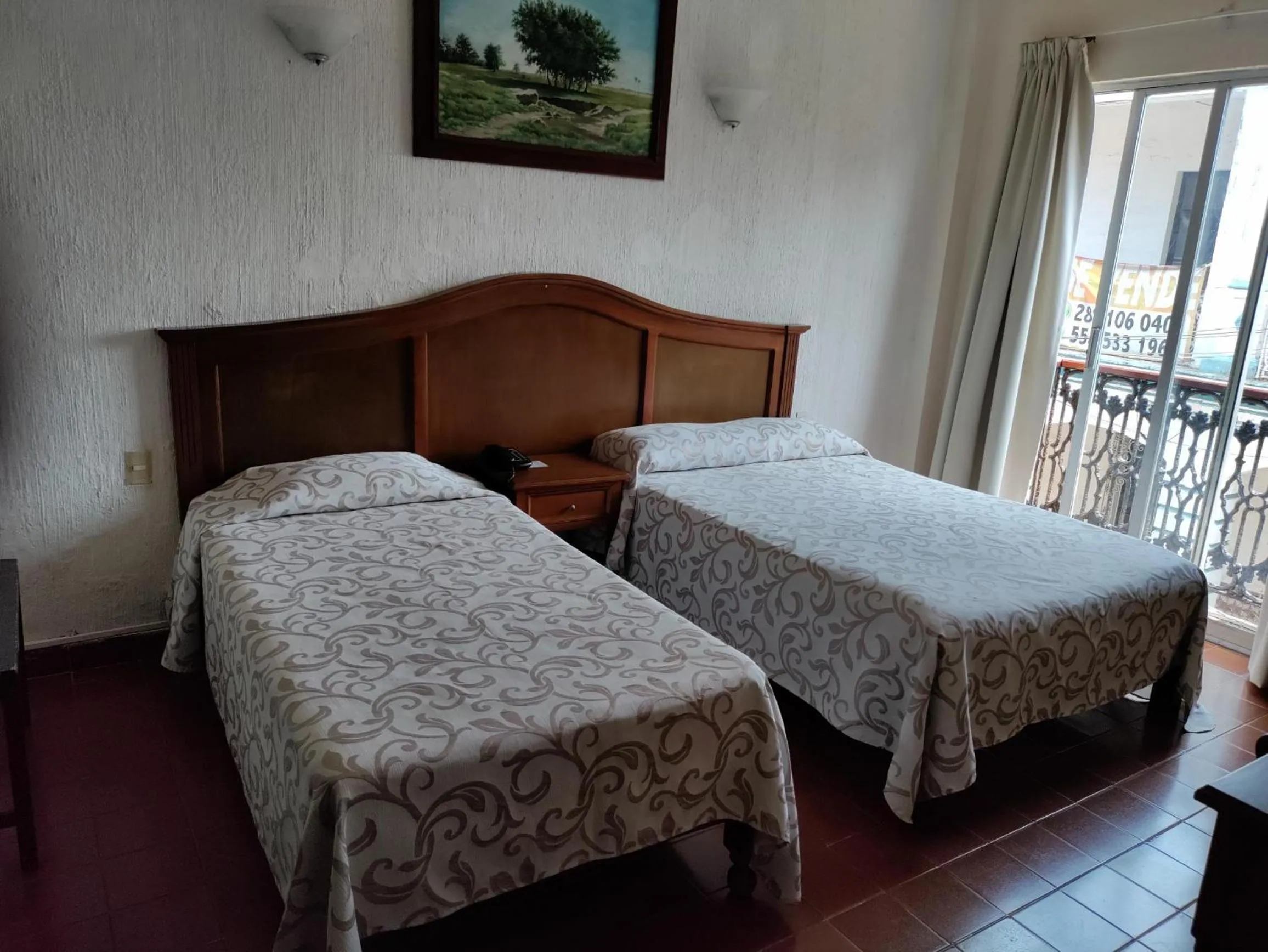 Bed in Hotel Posada Doña Lala