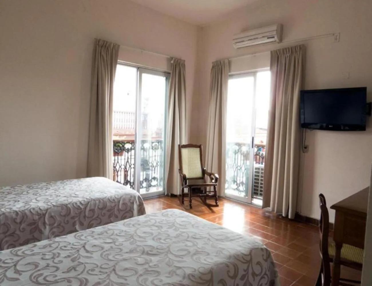 Bed in Hotel Posada Doña Lala