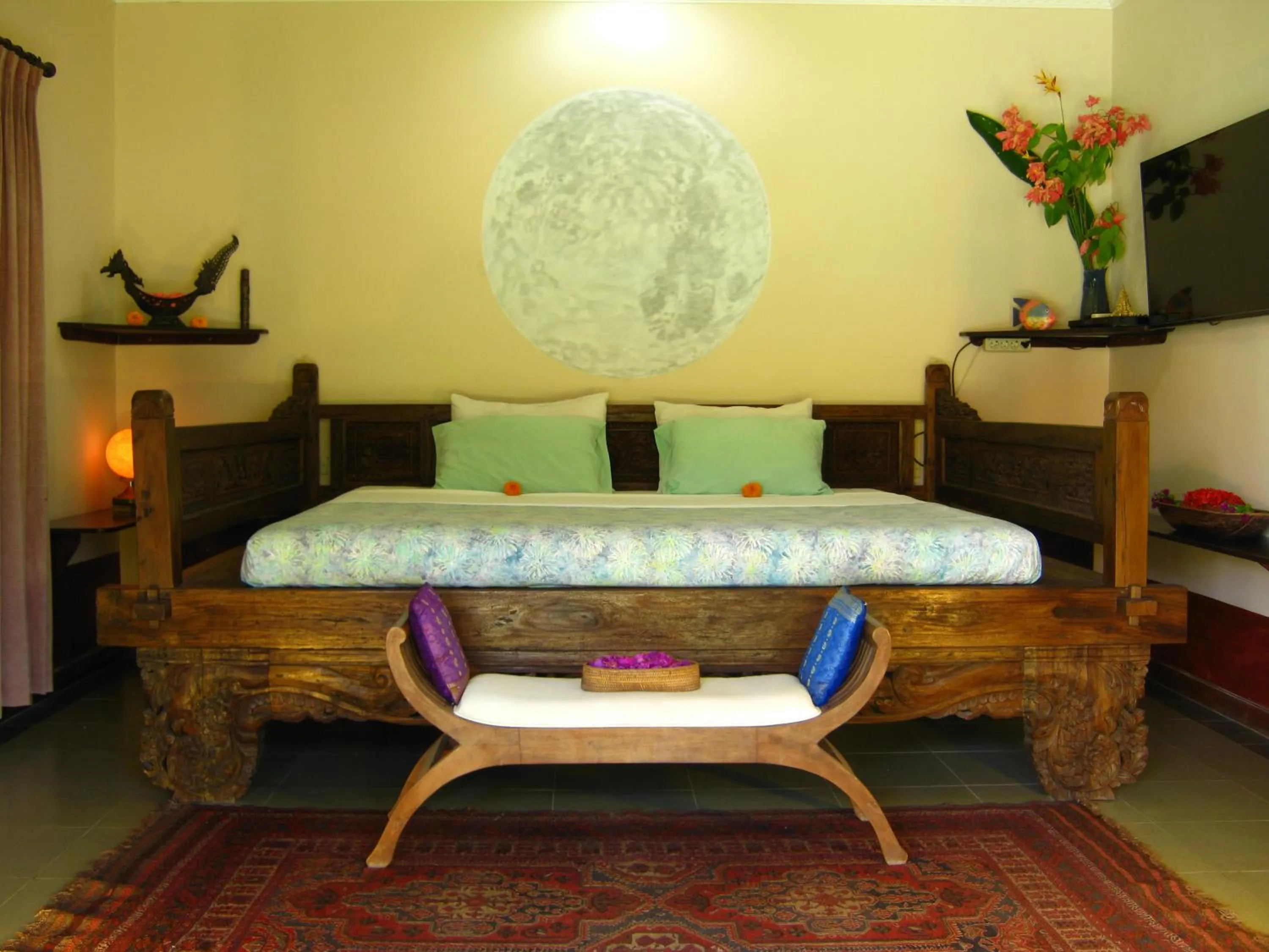 Bedroom, Bed in Villa Shantitara Bungalows