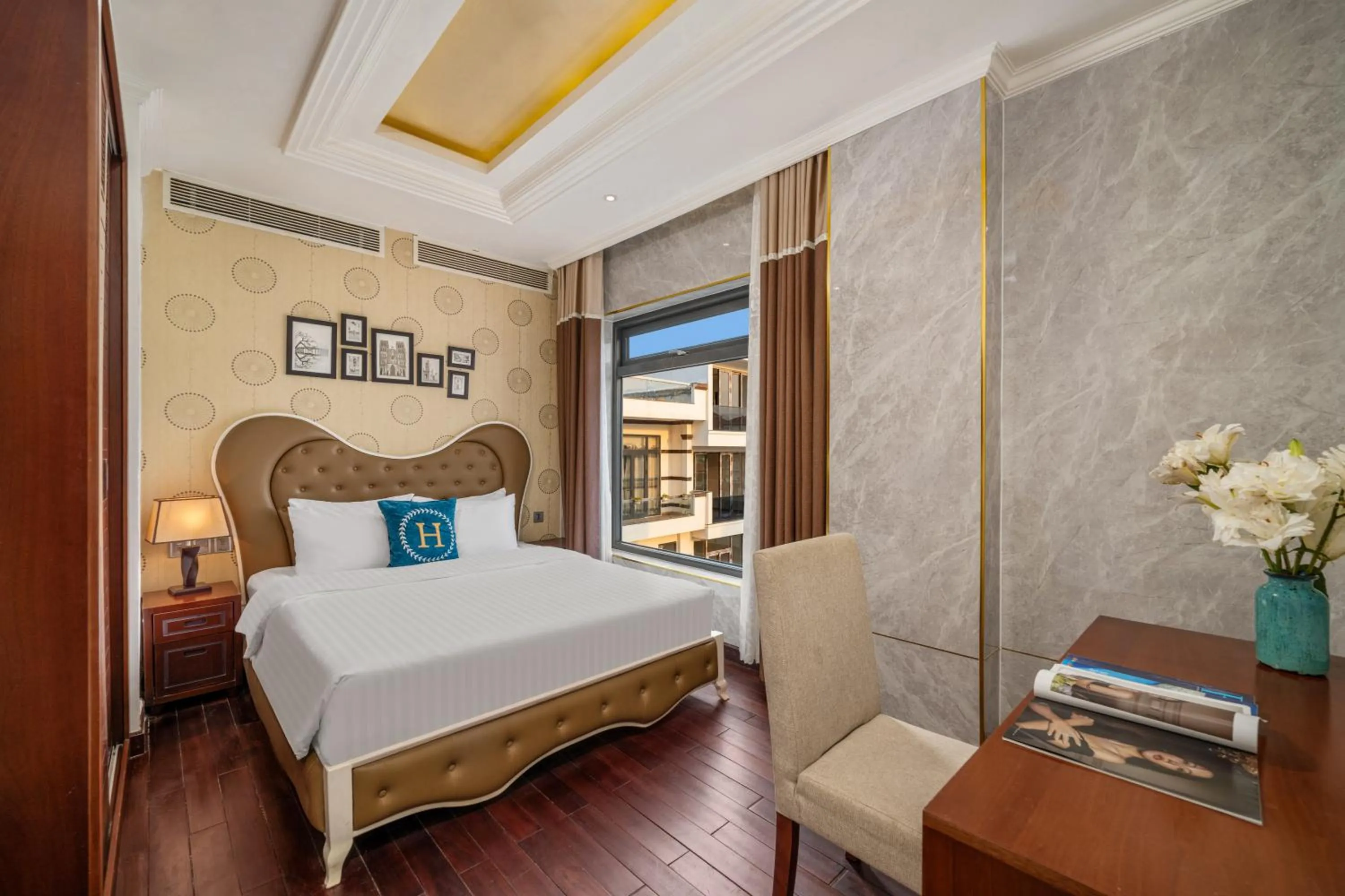 Bed in Rung Huong Apartment