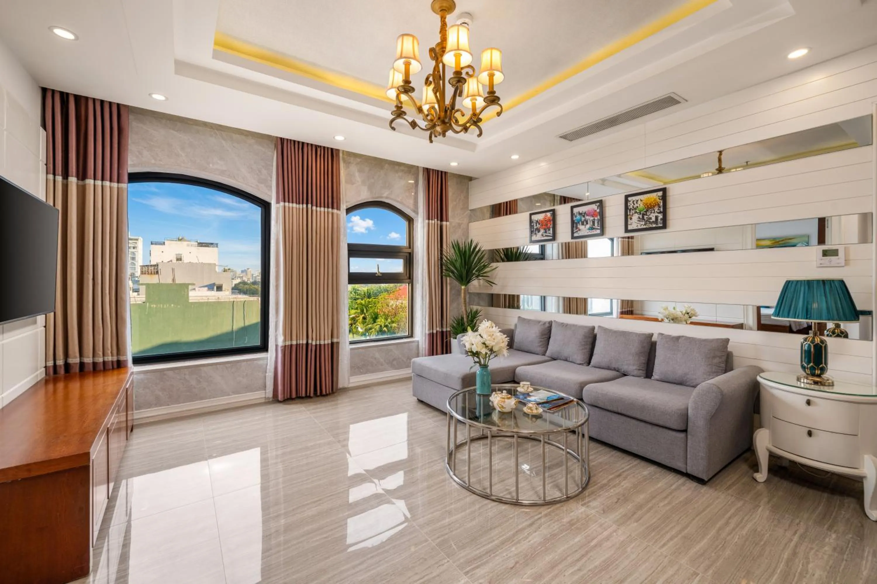 Living room in Rung Huong Apartment