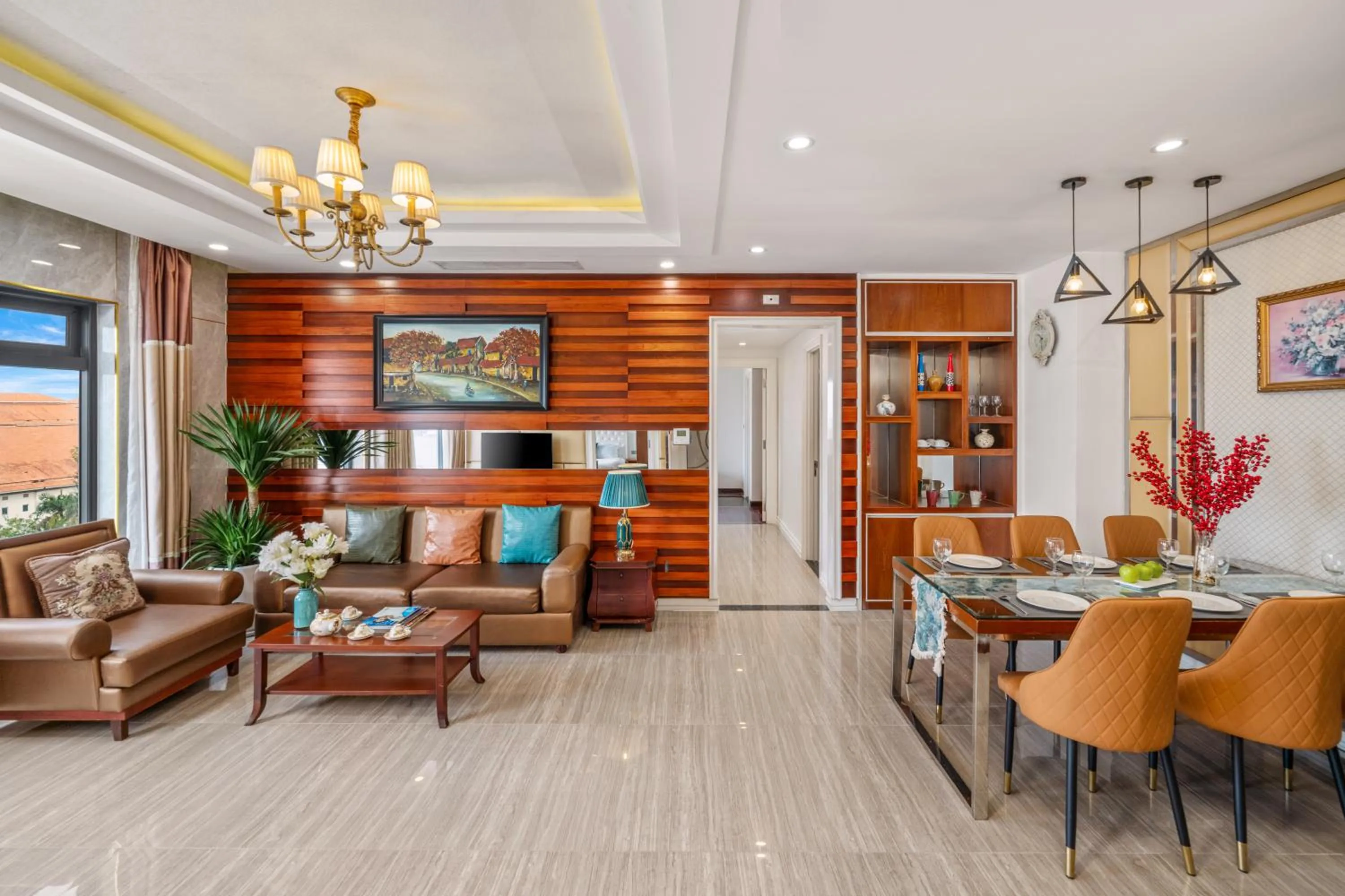 Living room in Rung Huong Apartment