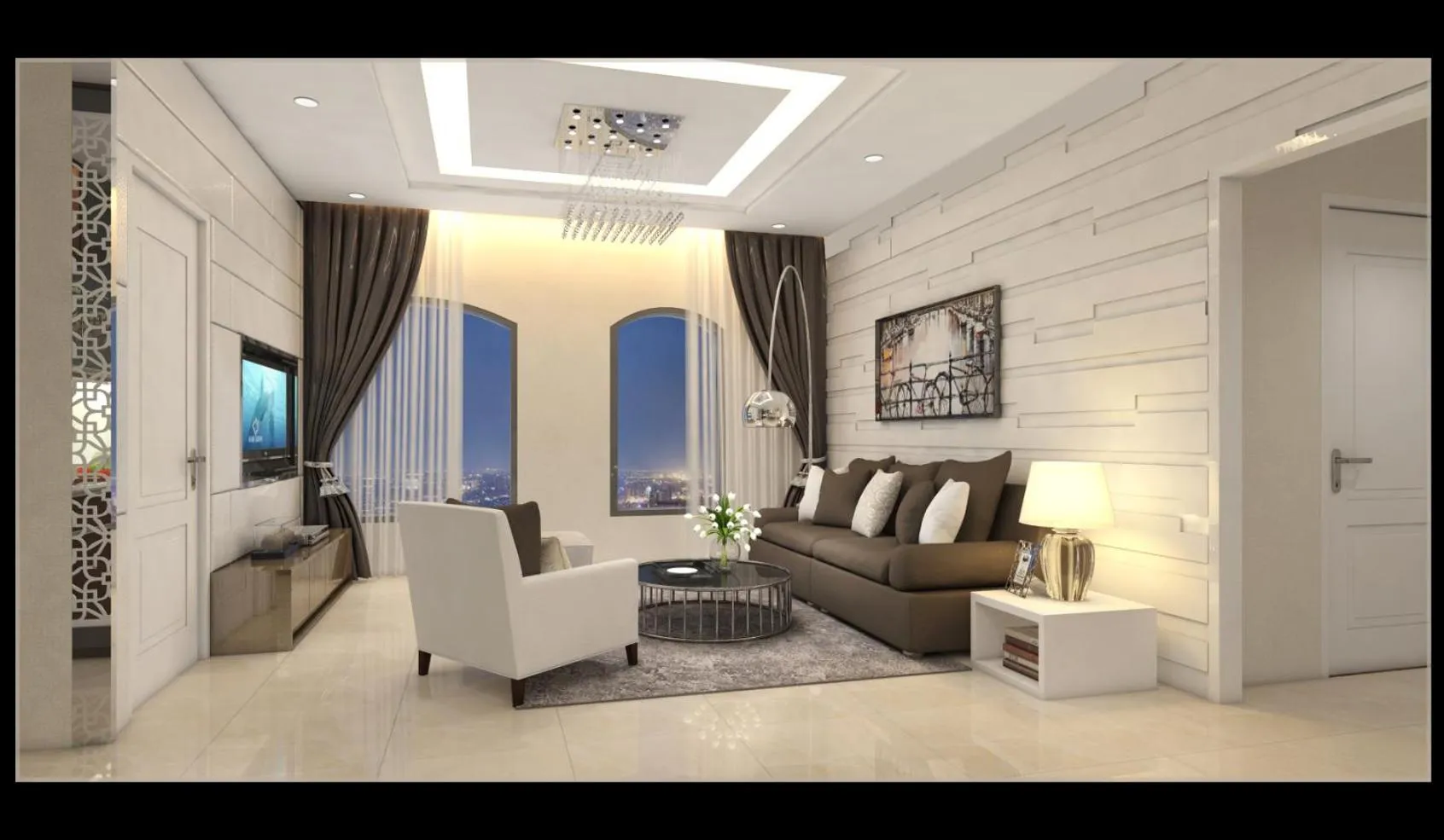 Living room in Rung Huong Apartment