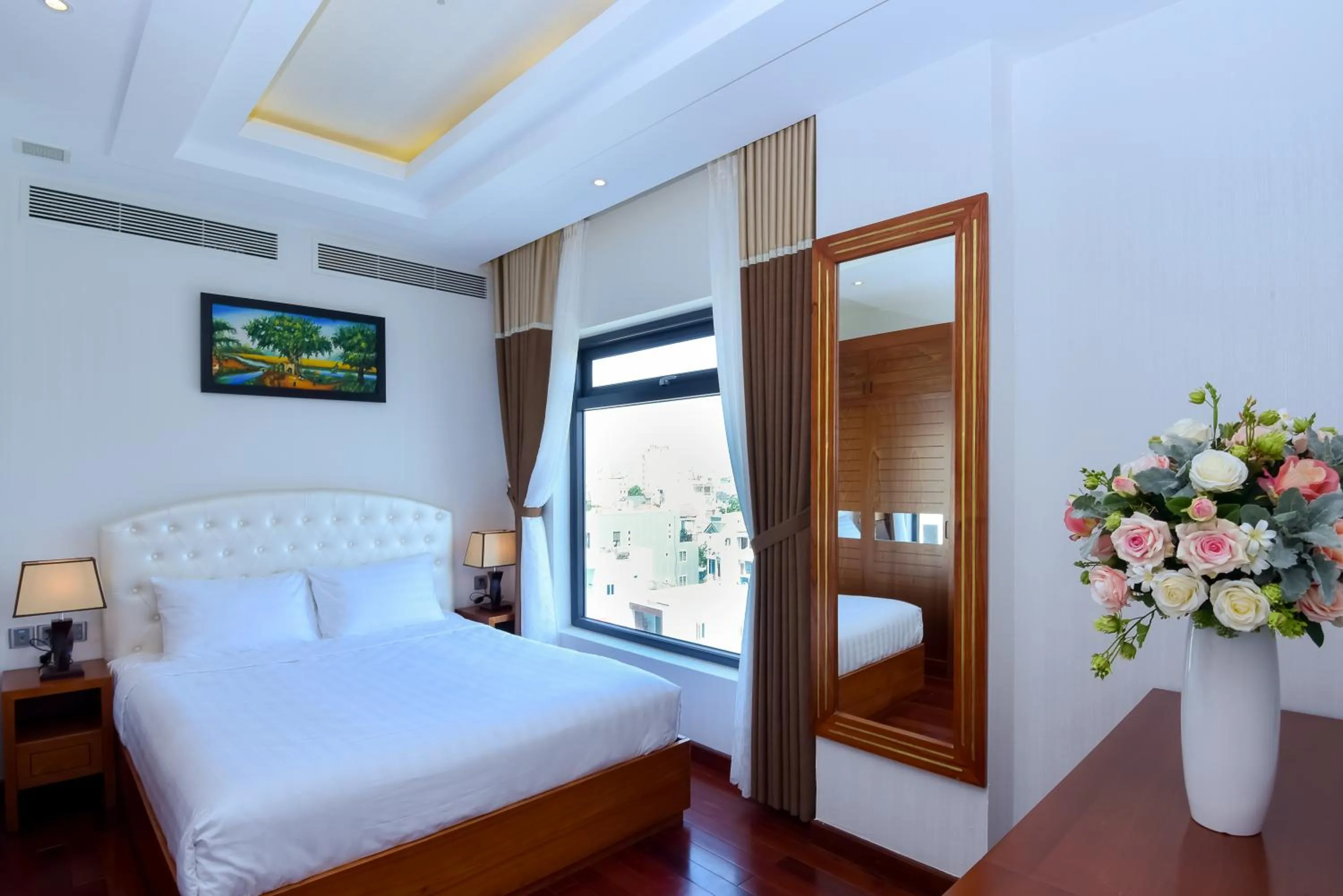 Bed in Rung Huong Apartment