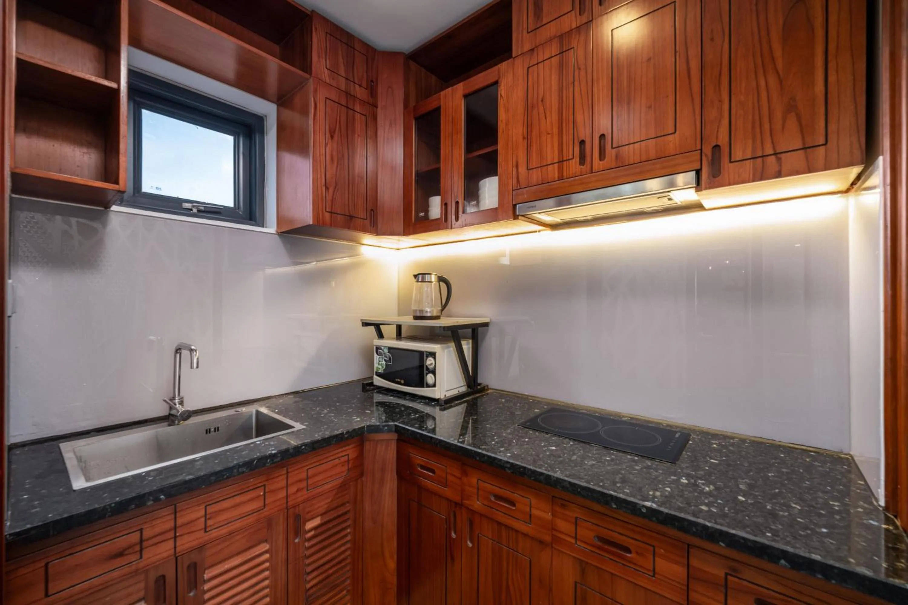 Kitchen or kitchenette in Rung Huong Apartment