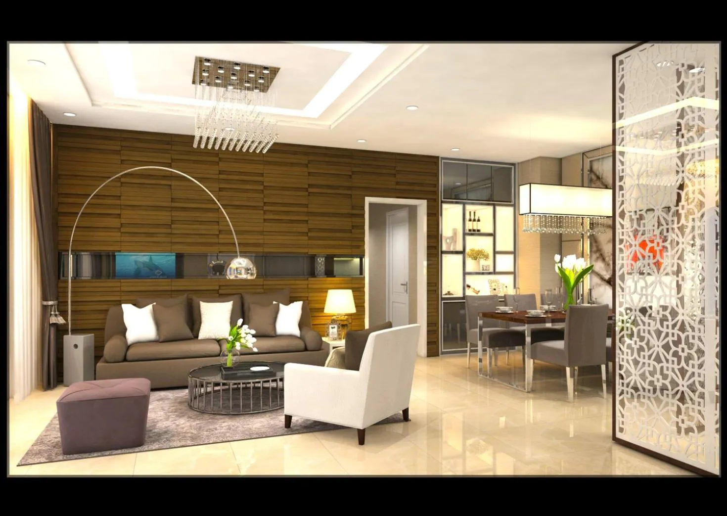 Living room in Rung Huong Apartment