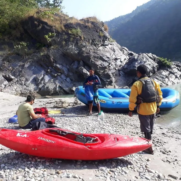 Canoeing in Samira's Birds & Butterflies Park-Spashram Ganga Beach Retreat