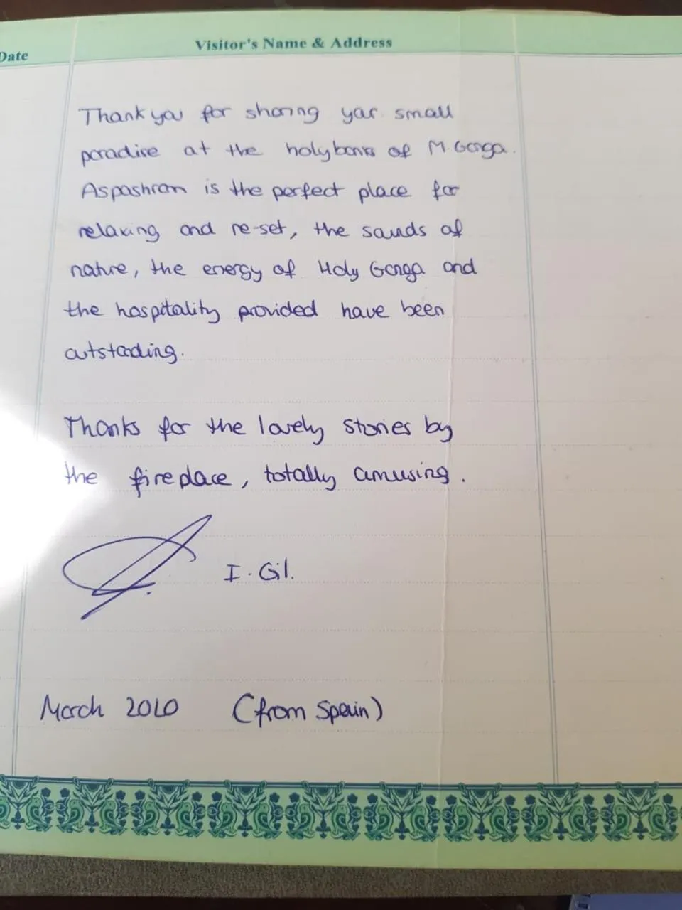 Certificate/Award in Samira's Birds & Butterflies Park-Spashram Ganga Beach Retreat