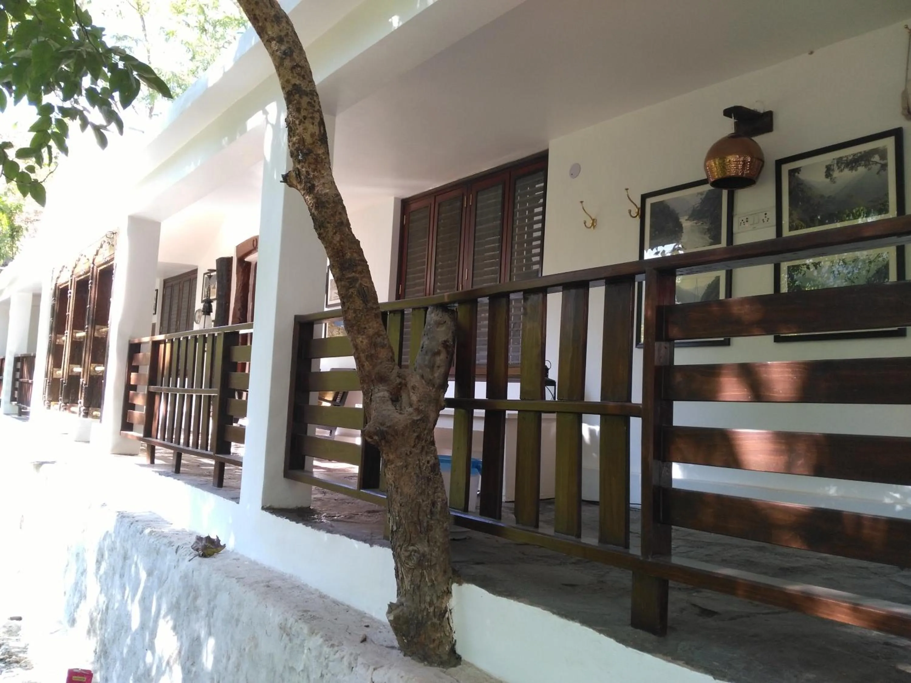 Patio in Samira's Birds & Butterflies Park-Spashram Ganga Beach Retreat