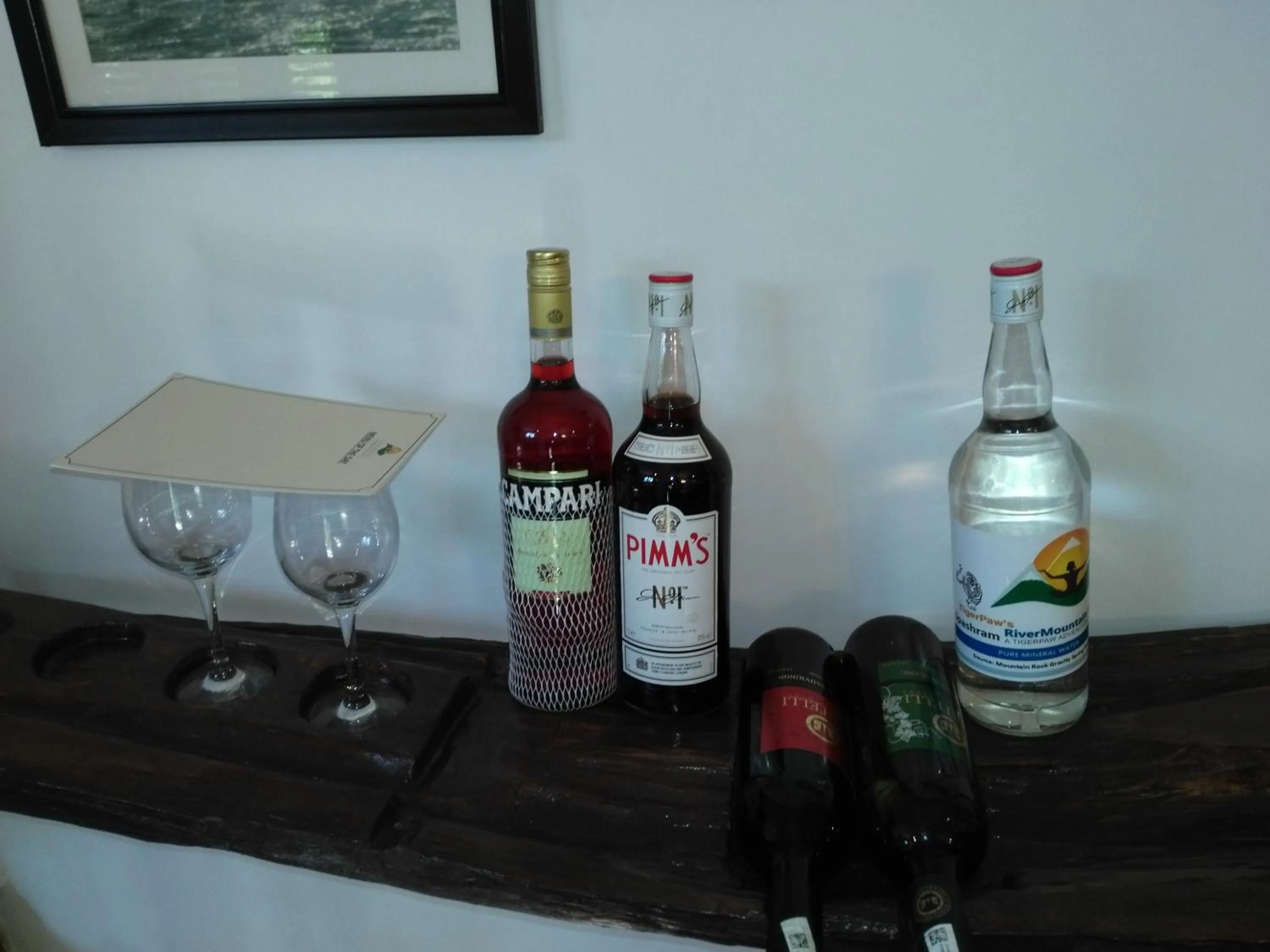 Drinks in Samira's Birds & Butterflies Park-Spashram Ganga Beach Retreat