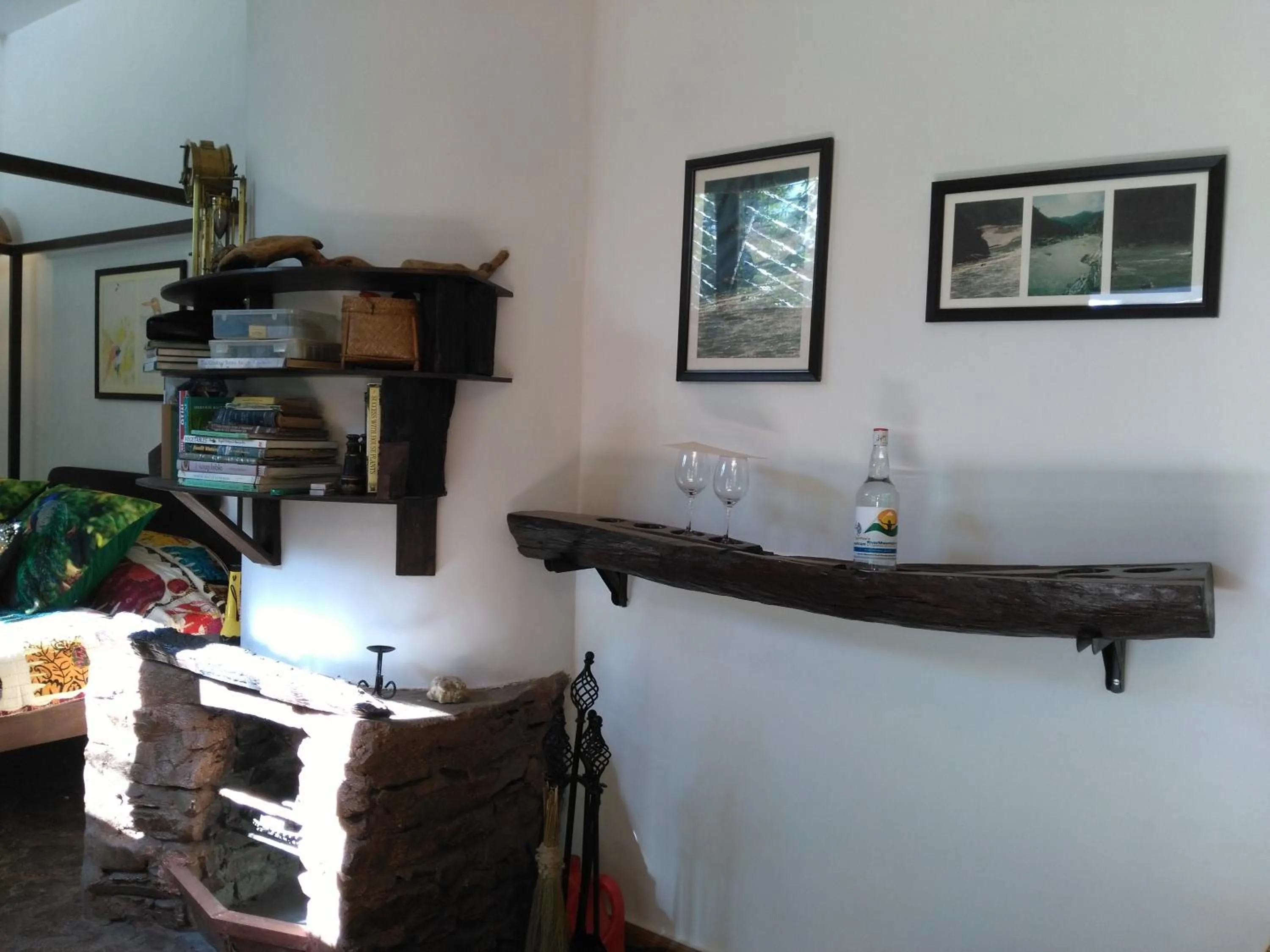 Decorative detail in Samira's Birds & Butterflies Park-Spashram Ganga Beach Retreat