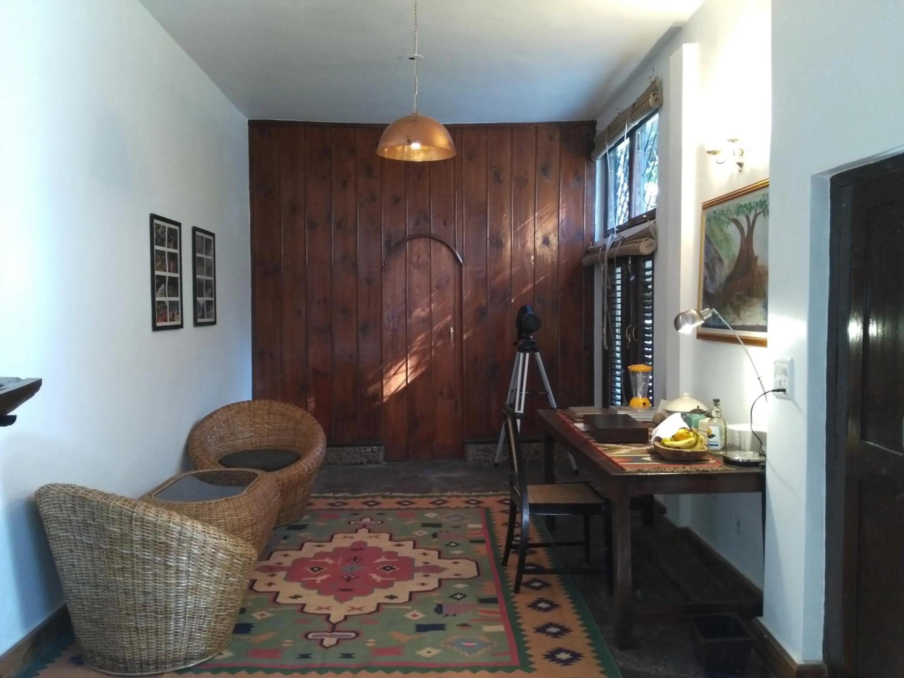 Living room in Samira's Birds & Butterflies Park-Spashram Ganga Beach Retreat