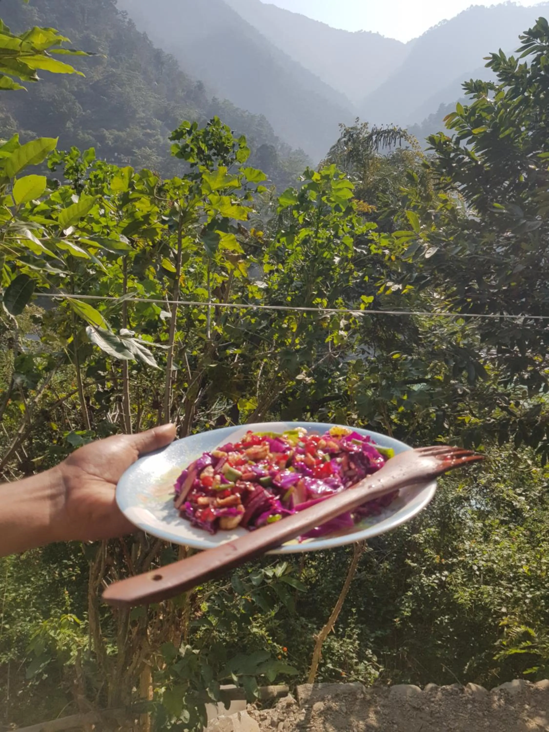Food in Samira's Birds & Butterflies Park-Spashram Ganga Beach Retreat