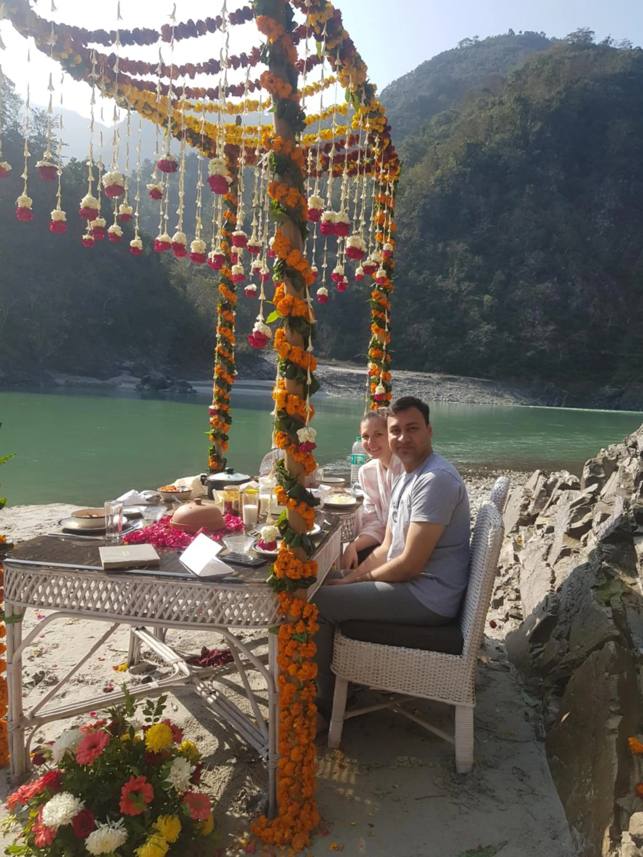 People in Samira's Birds & Butterflies Park-Spashram Ganga Beach Retreat